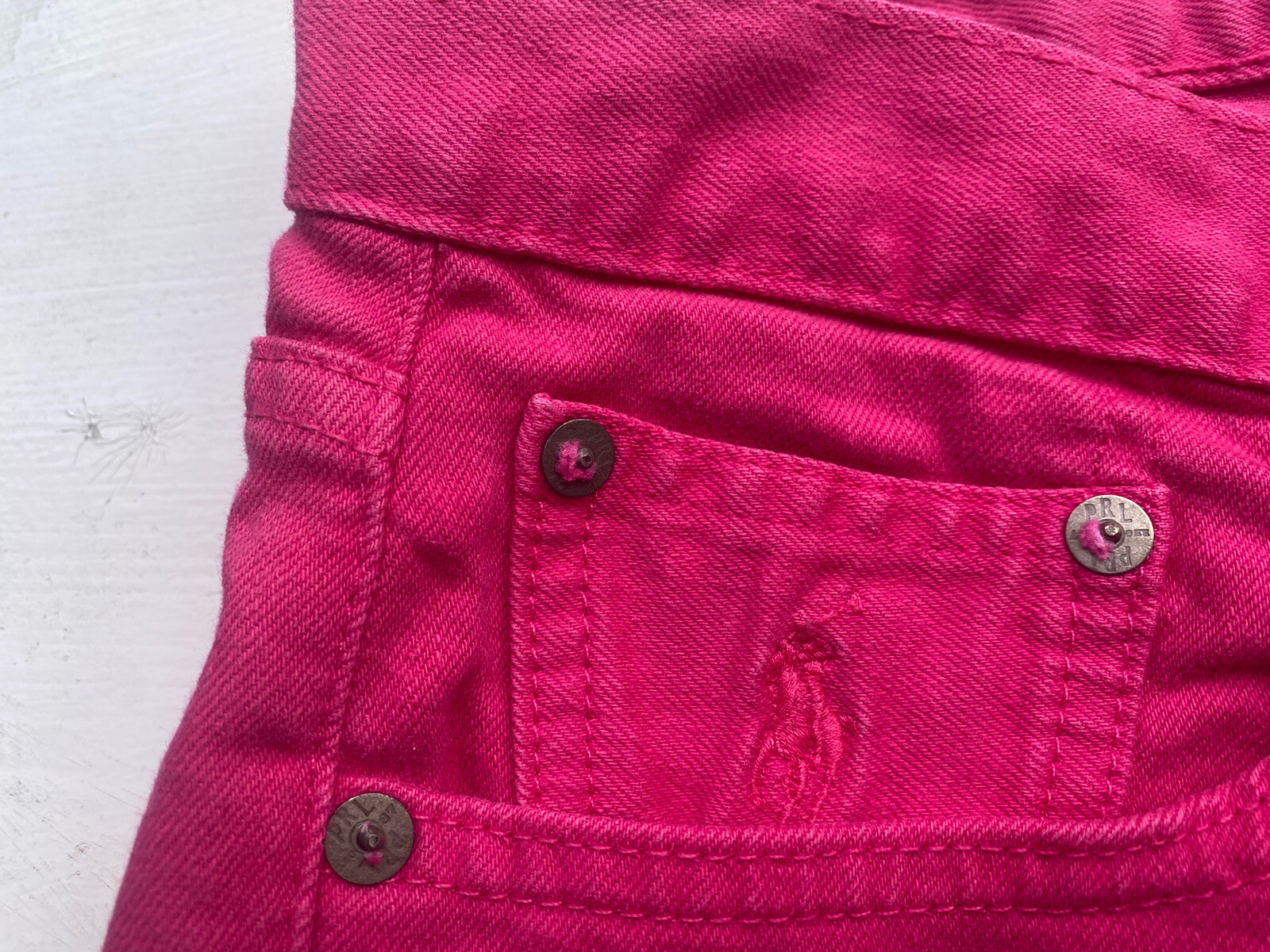 Women’s Ralph Lauren Sport Cotton Blend Pink Jeans 28 Waist 32 X 31