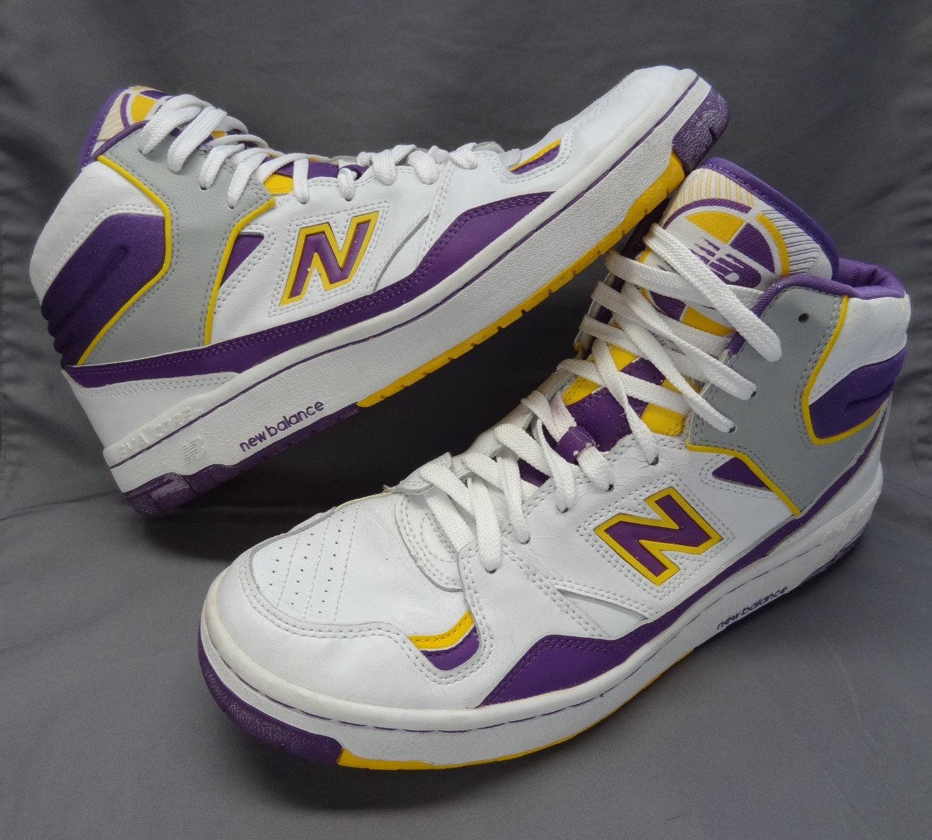 DISPLAY ONLY New Balance 11.5 Lakers James Worthy Basketball VTG 80s 800 BB800PY