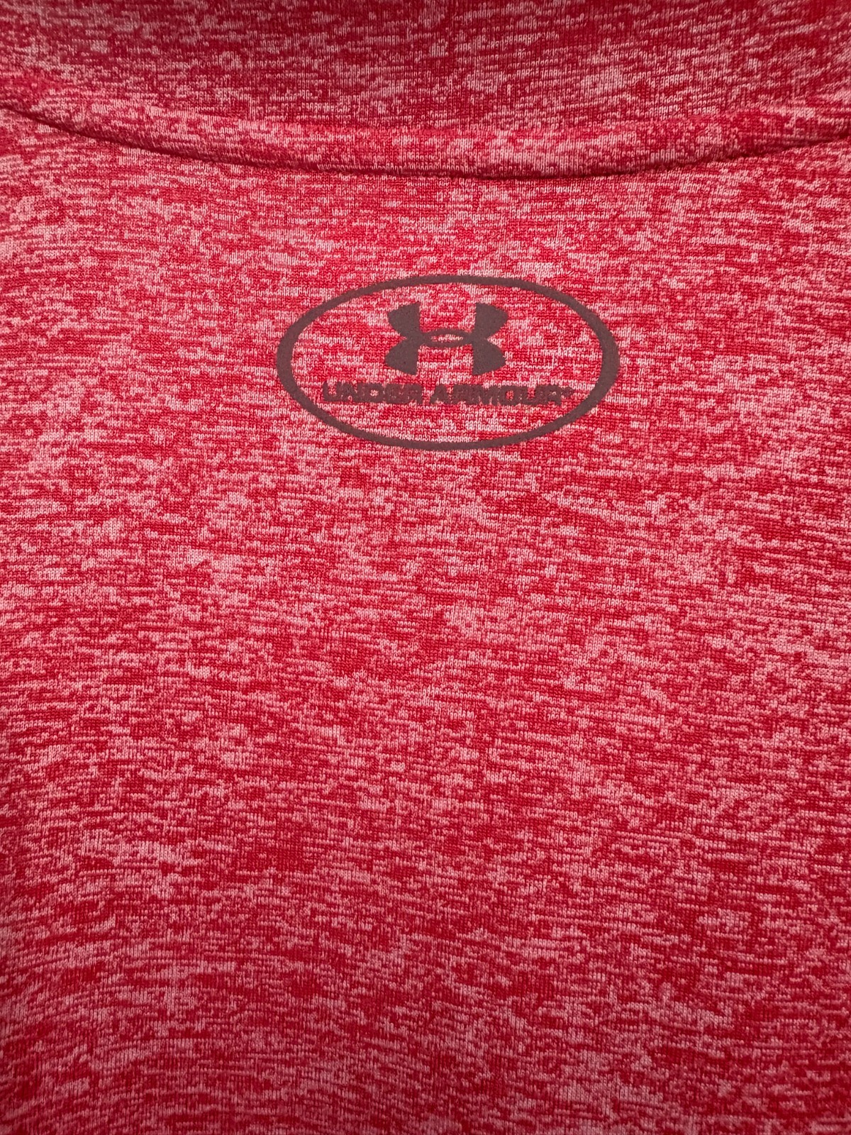 Under Armour HeatGear Quarter Zip Pullover Red Heather Men’s 3XL Loose Fit