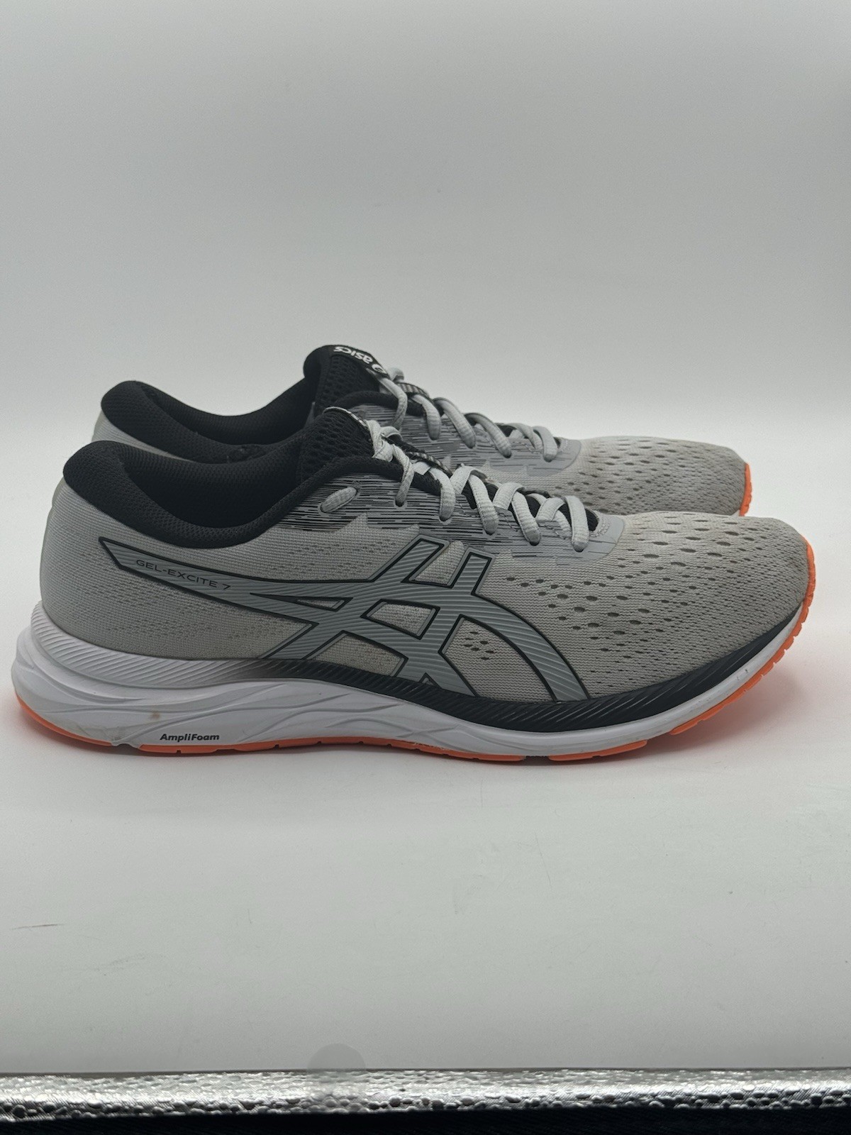 ASICS Gel Excite 7 Piedmont Grey Men’s Size 11 Gray/Orange