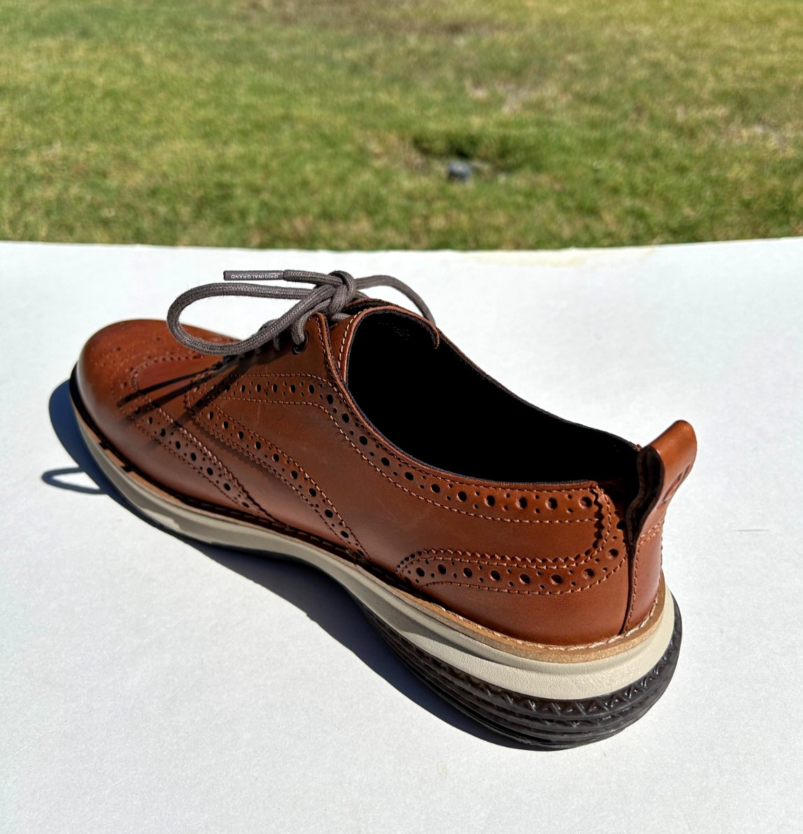 Cole Haan OriginalGrand Energyweave Wing Oxfords Shoes Sz 8 British Tan $180 NEW