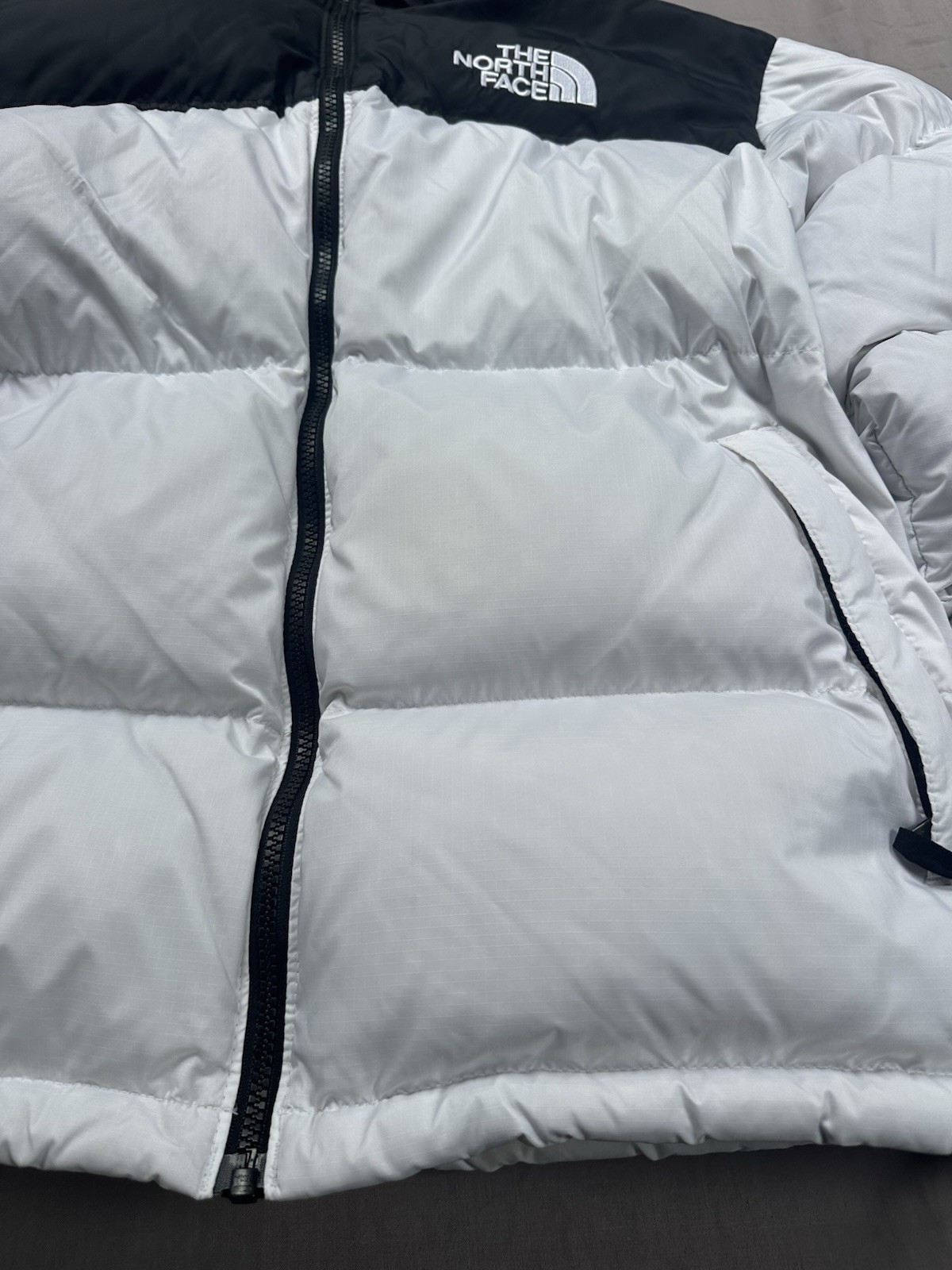 The North Face Mens Large (L) 1996 Retro Nuptse Jacket White & Black