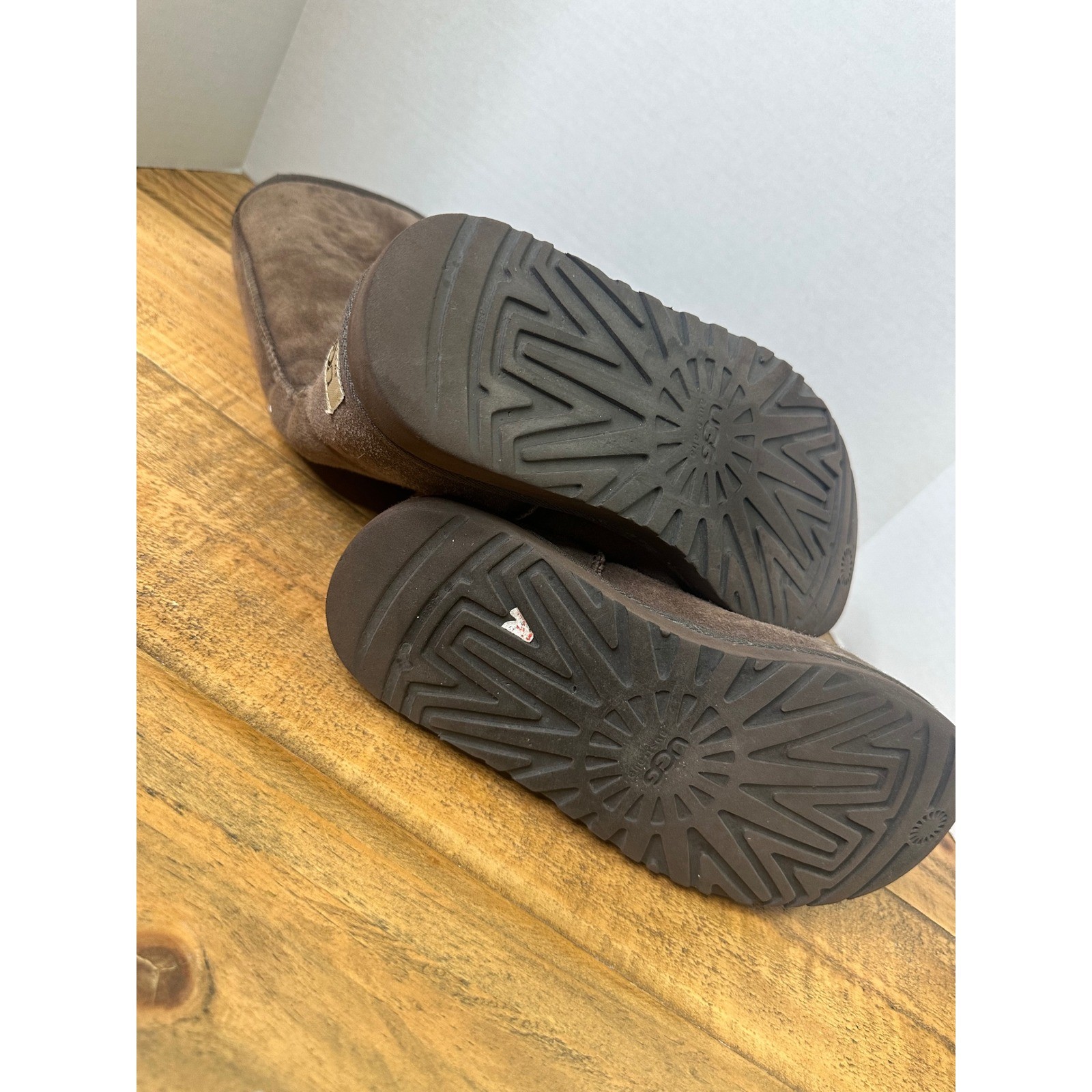 UGG Australia Classic Tall Brown Suede Shearling Boots Chocolate size 7
