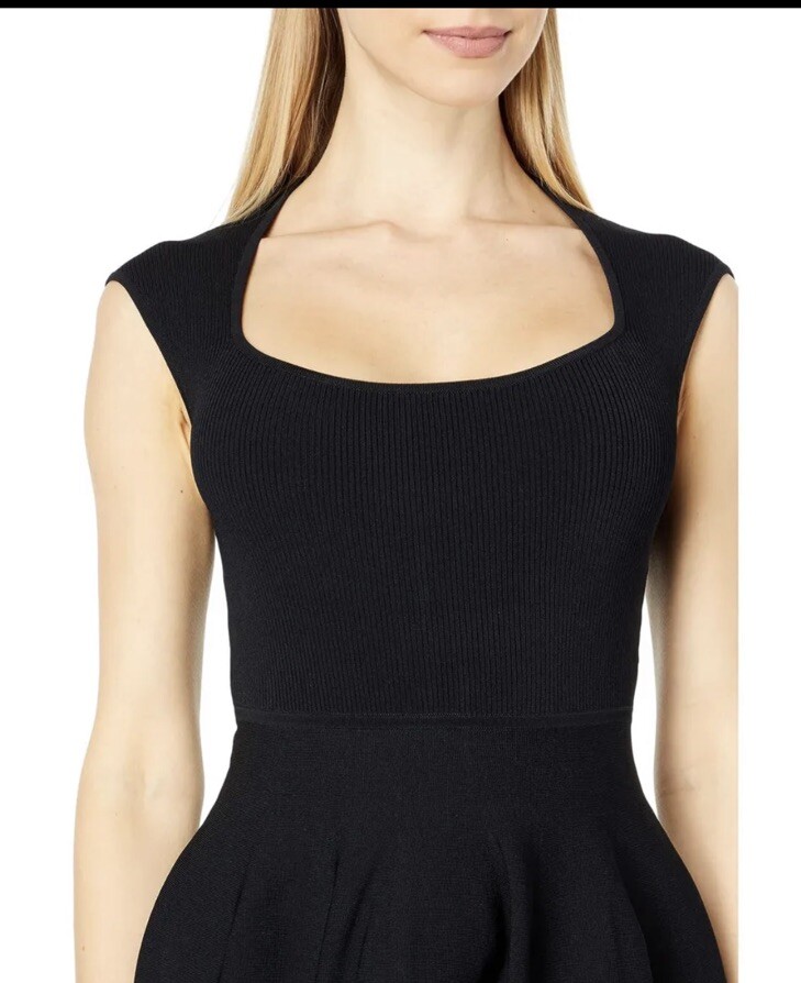 £165 TED BAKER Judit tulip skirt bodycon wiggle dress knit cocktail LBD 2 Uk 10