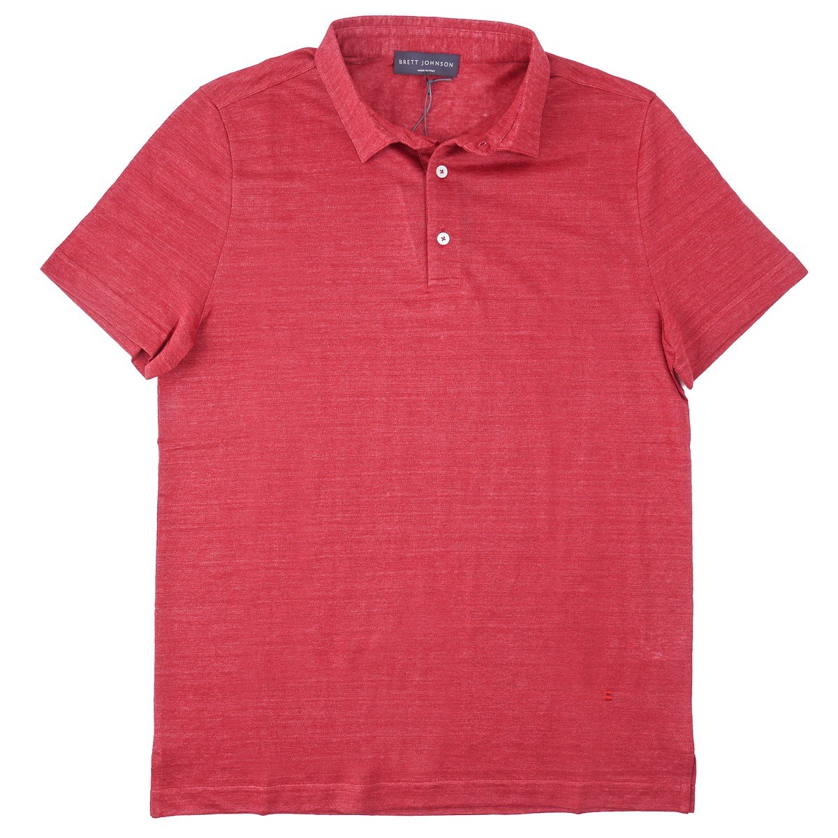 Brett Johnson Lightweight Extrafine Jersey Linen Polo Shirt Slim 3XL (Eu 58) NWT