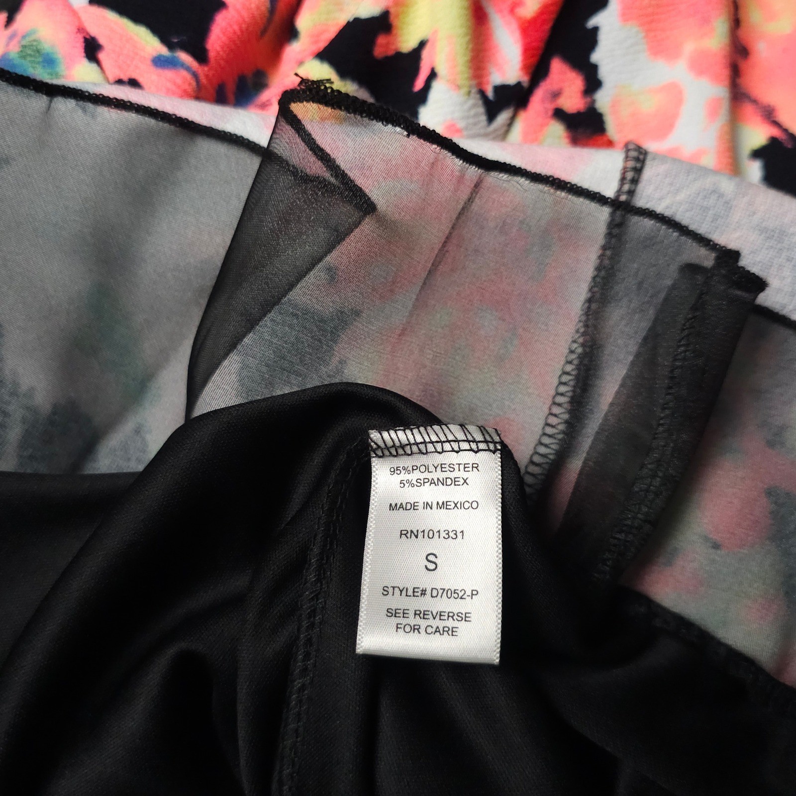 NWT Vintage Y2K Charlotte Russe Indie Floral Strapless Skater Mini Dress Black S
