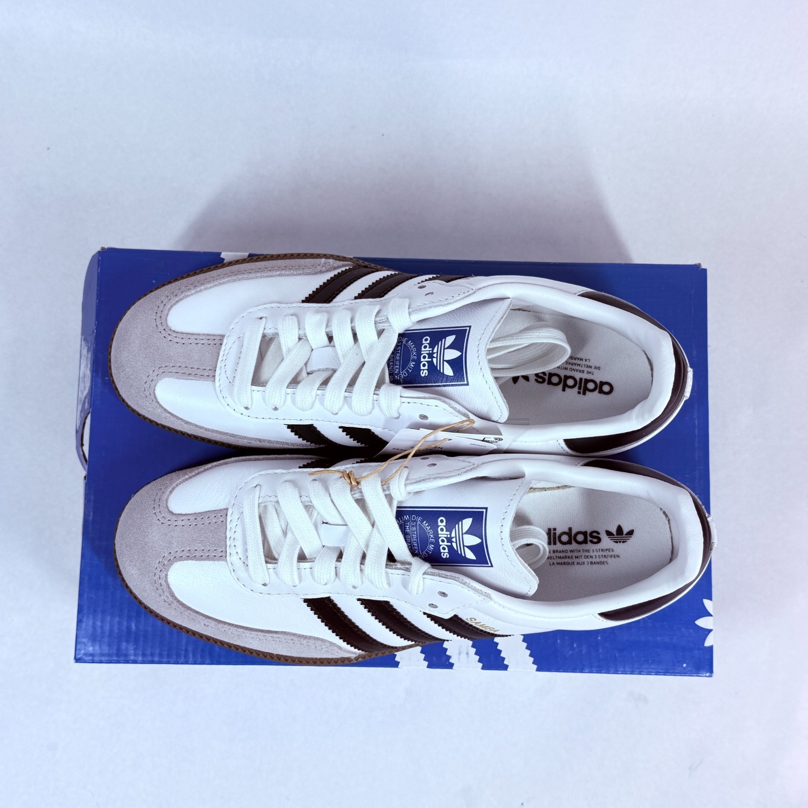 Adidas Samba OG White / Clear Granite Women’s Size 6 – New In Box (NIB)