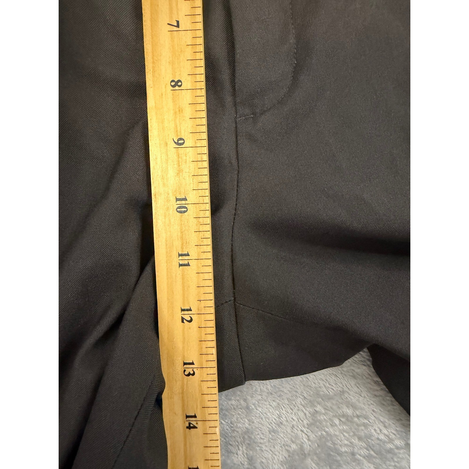 Haggar Premium Mens 38×29 Pleated Cuffed Dress Pants Black WPL 386 CA36738
