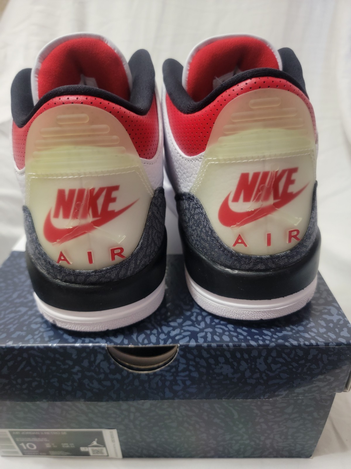 Size 10 – Jordan 3 Retro Denim SE Fire Red 2020