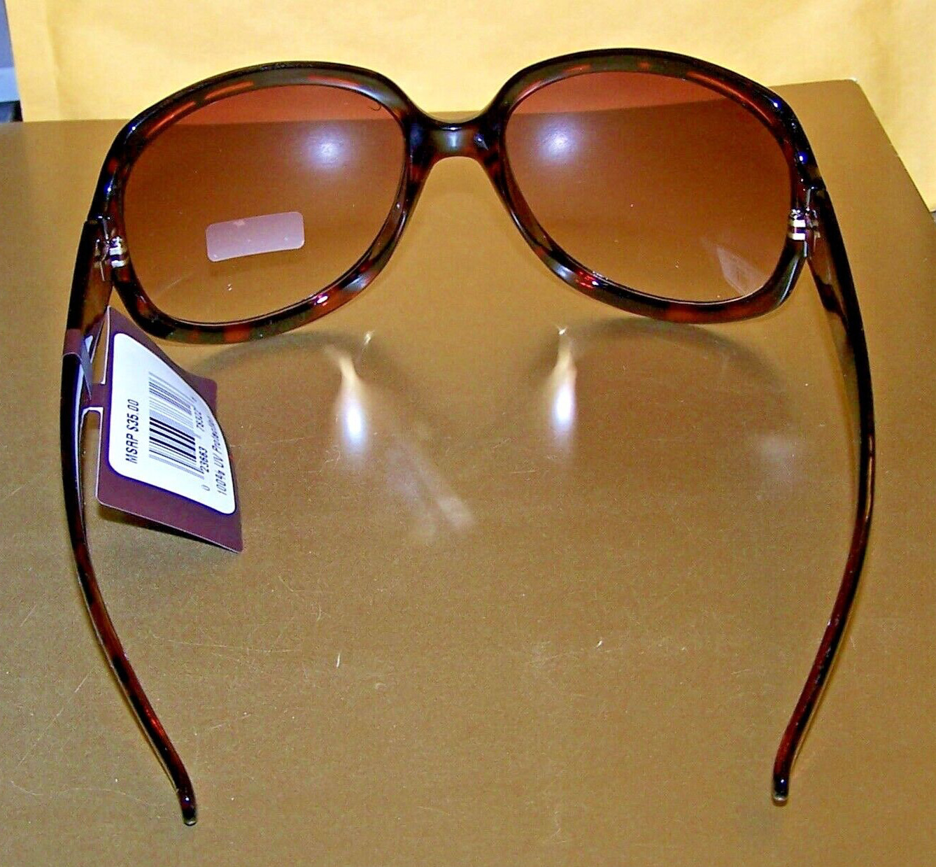 Claiborne – VILLAGER Sunglasses – #83035 TORTOISE W/ BROWN LENSES 100% UV PROT!
