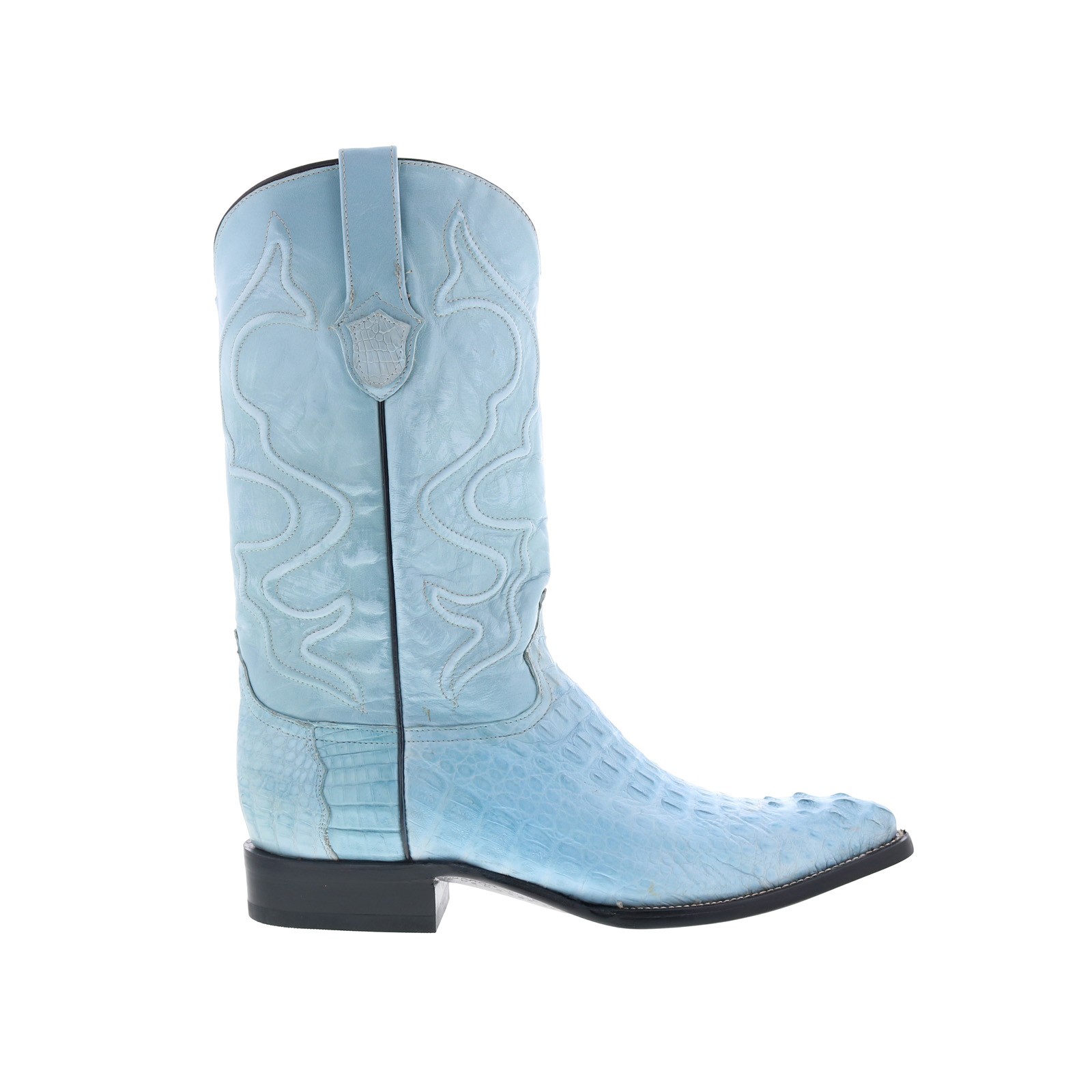 Wild WestCaiman Hornback Boots Chihuaha Mens Blue Wide Cowboy Western Boots