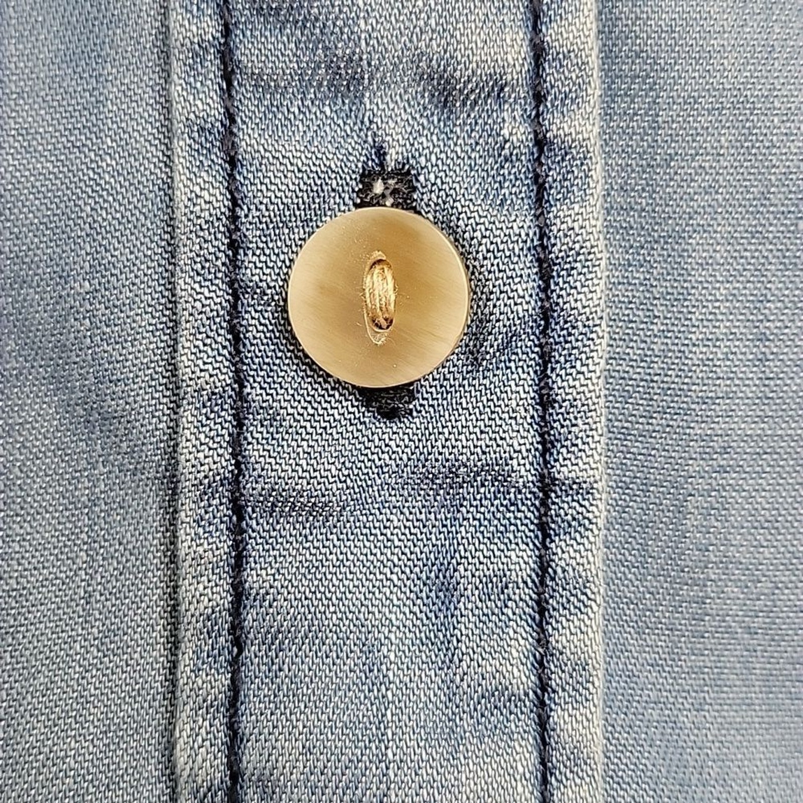 AQUA Bloomingdale’s Blue 100% Tencel Long Sleeve Collared Tunic Shirt size XS