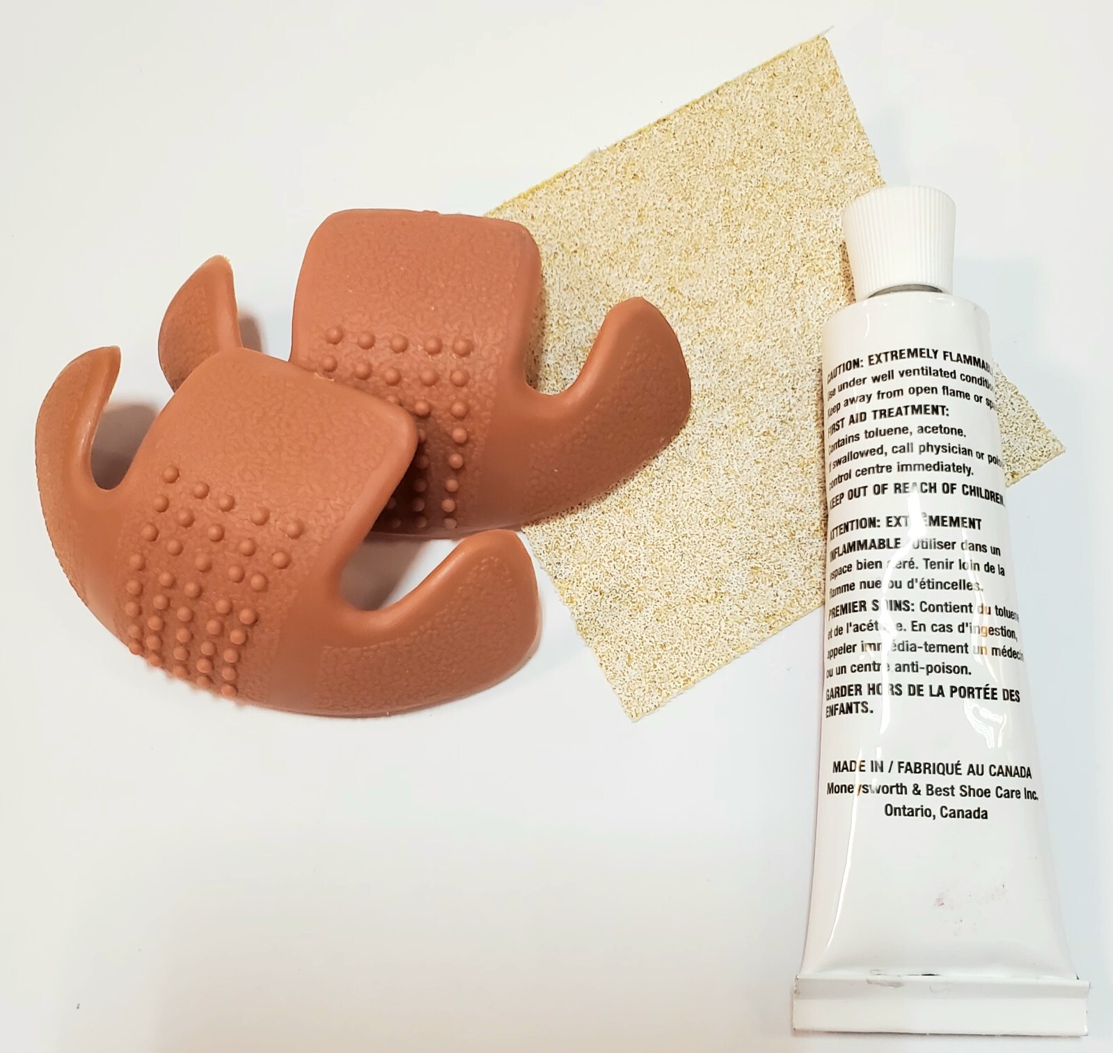Moneysworth & Best Toe Guard Boot Saver color Tan Small 1 Pair