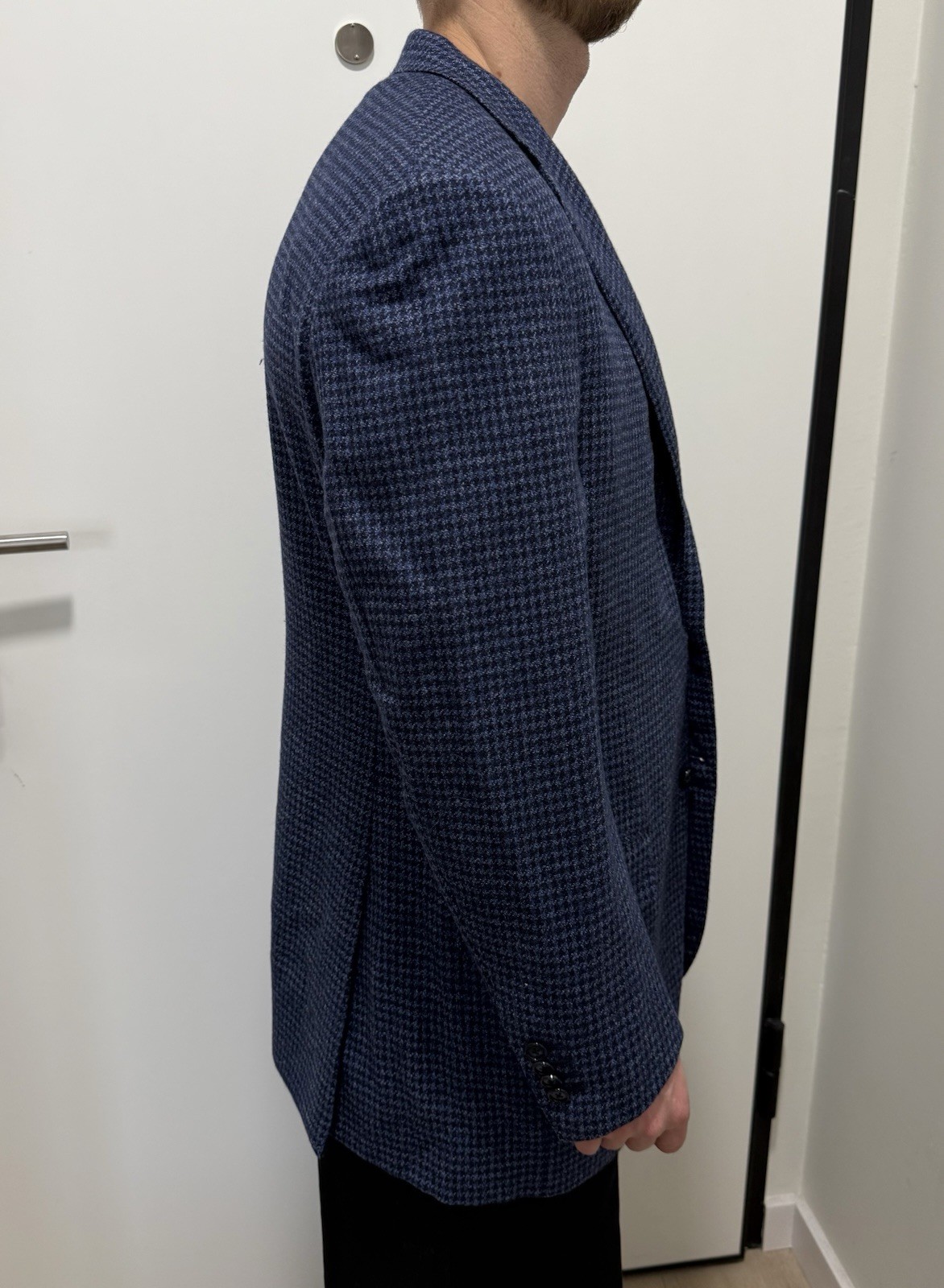 DDP Corneliani Mens Blazer Sport Coat Checked Wool size IT-52R/US-42R