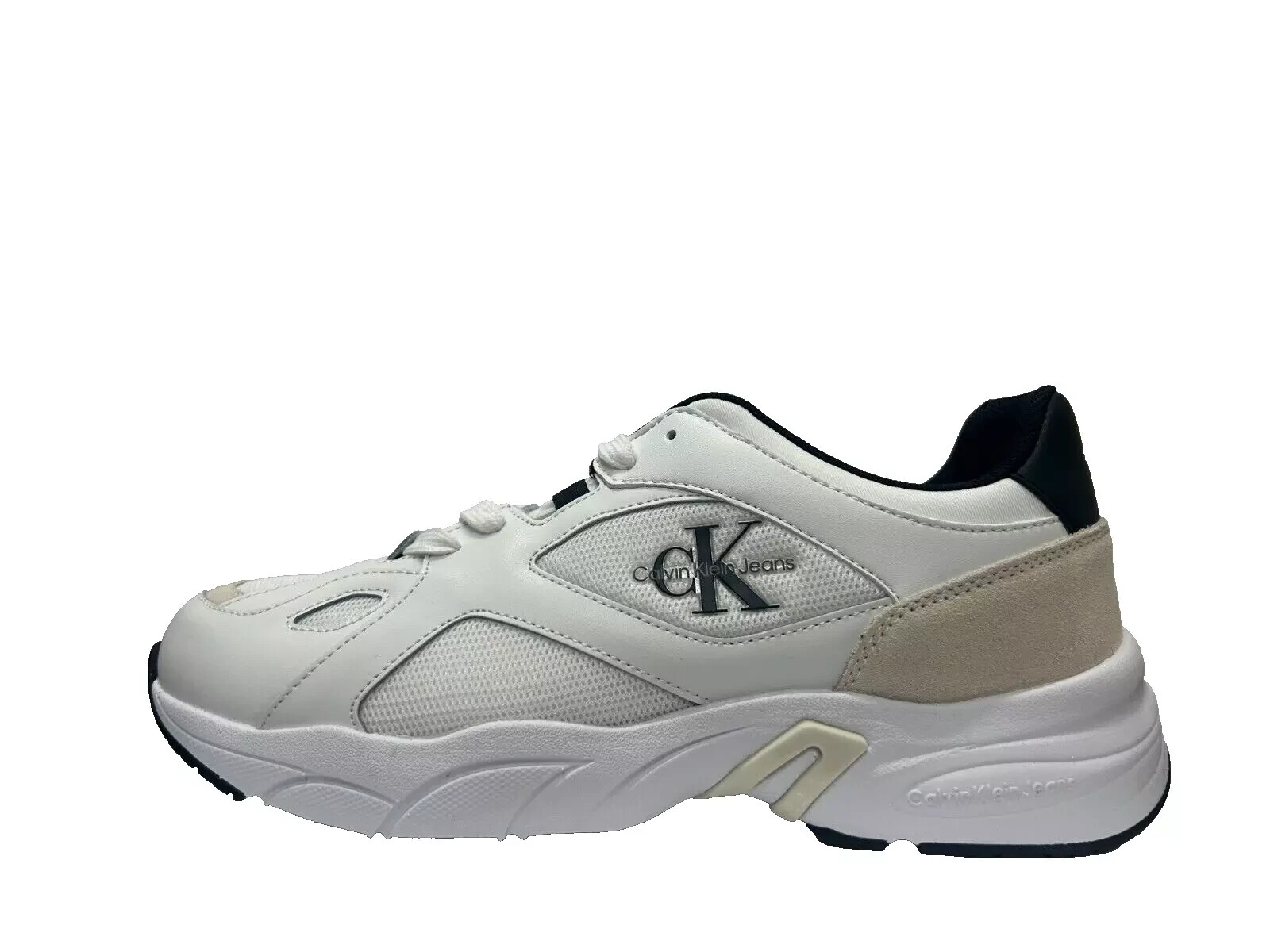 CALVIN KLEIN JEANS Retro Tennis Suede And Mesh Trainers UK 5 EU 38 REF M635