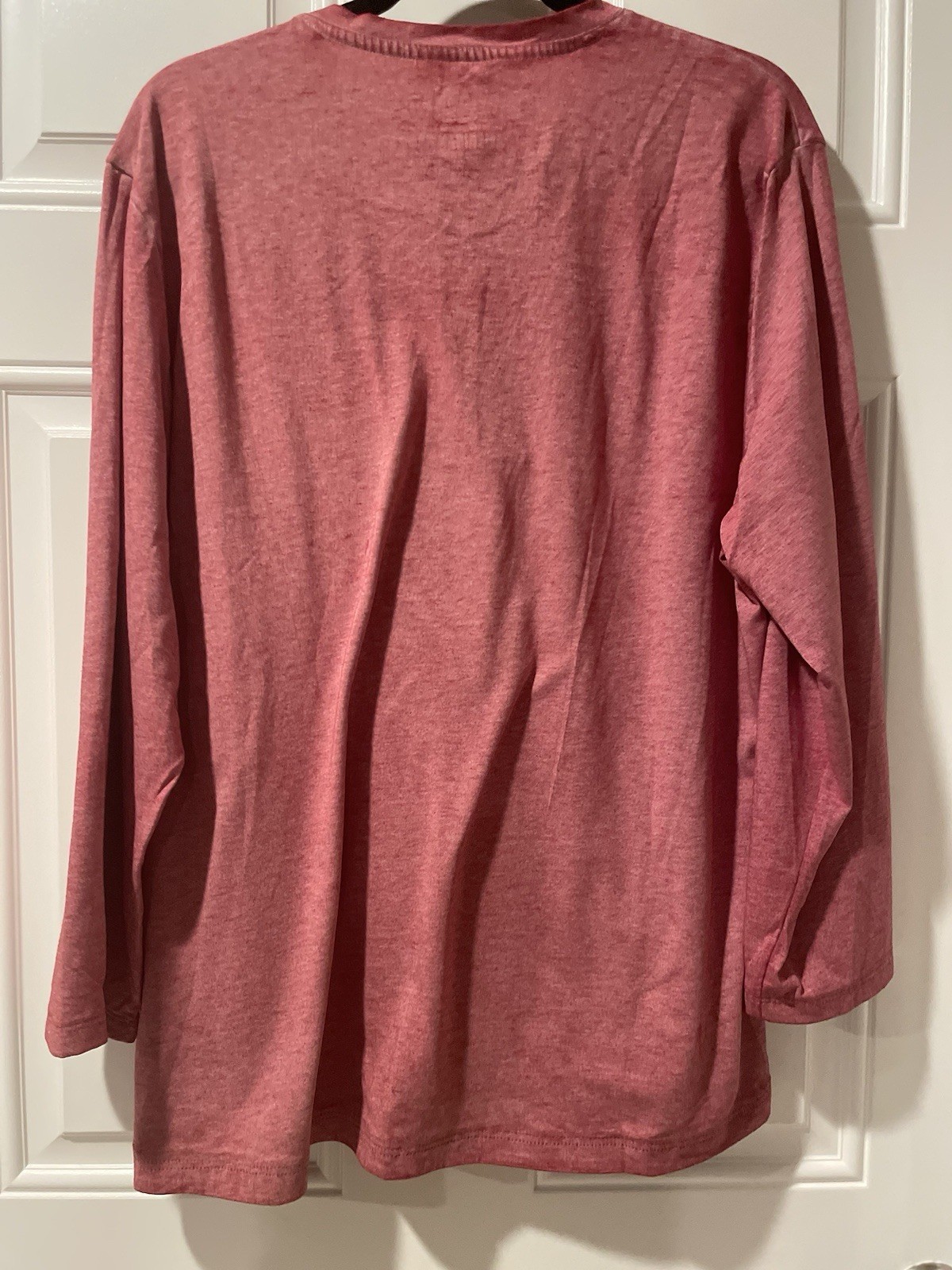 Men’s “American Rag” Henley, Size XL, tie/dye Red, 3 button placket