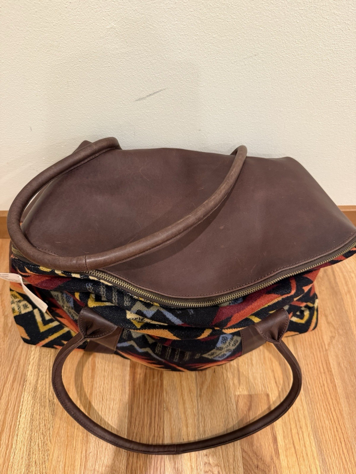 Pendleton Overnight Weekender Leather Tote Bag