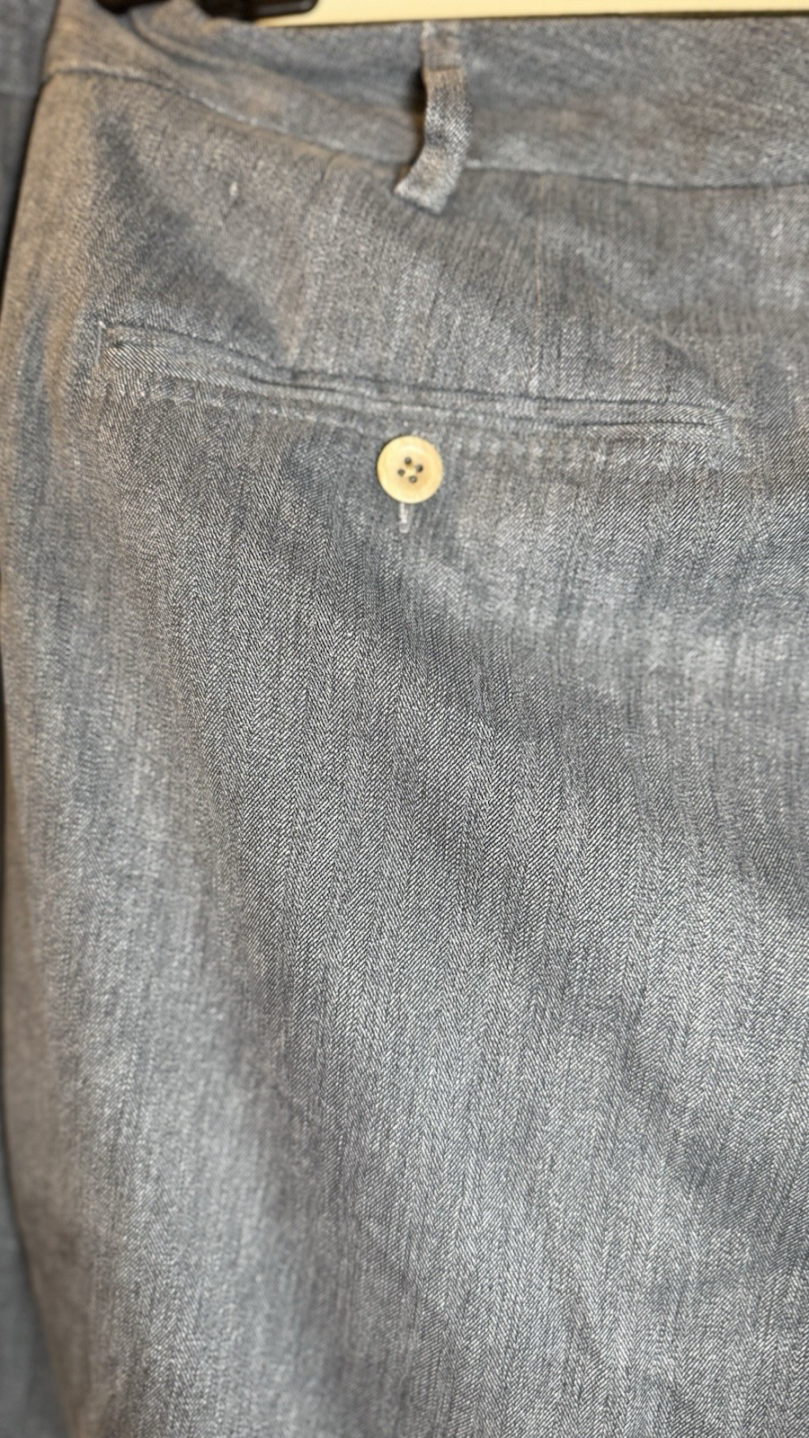 Tommy Bahama Mens Havana Silk Blend Herringbone Chinos 52 X 32 (meas. 54 X 32)