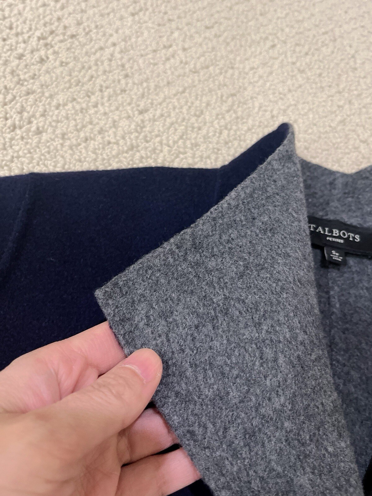 talbots women wool blazer size SP