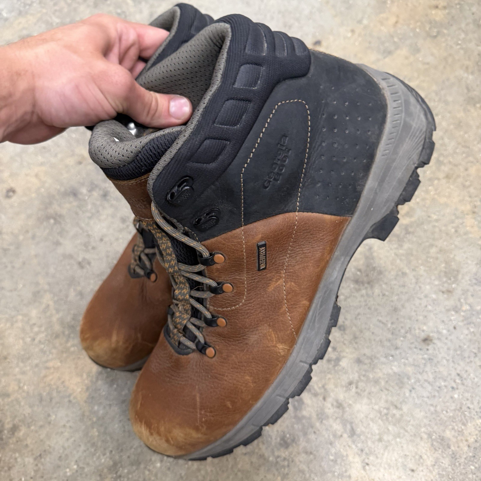Georgia Boot Eagle Trail Alloy Toe Waterproof Hiker Work Boots Size 14 M