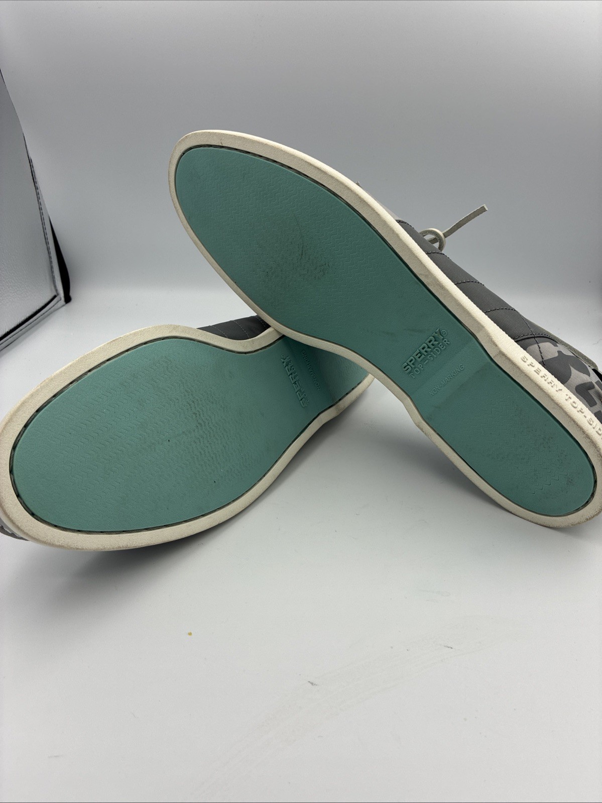 Sperry Authentic Original Bionic Boat Shoe in Gray Size 13 Men’s