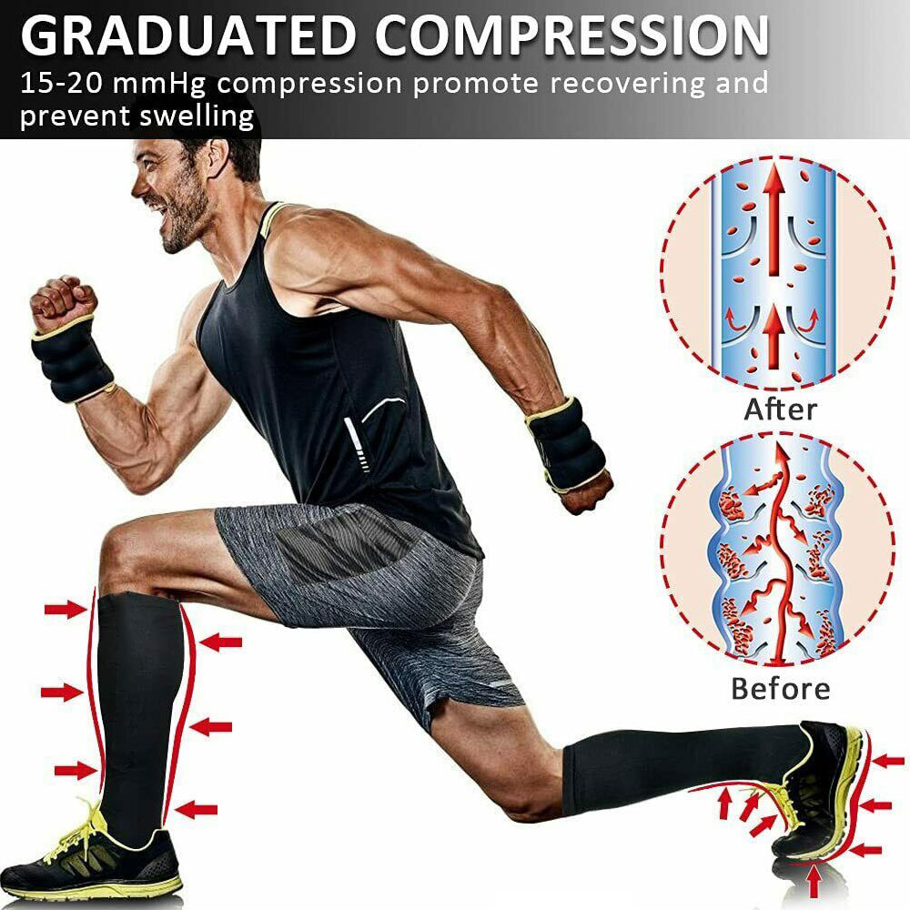 Mild Compression Socks for Women & Men 15-20 mmhg Graduated Pressure Stockings