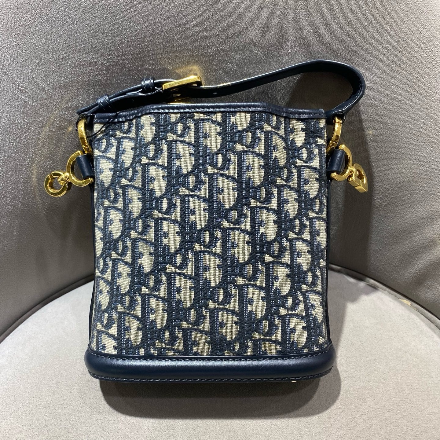 Dior Pre-Owned Authentic Bucket Bag Monogram 17*17 Free Tracked Shipping