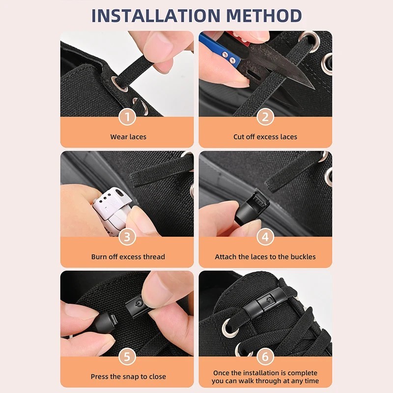2PCS Elastic No Tie Shoelaces Flat Silicone Shoe Laces for Adults Sneakers