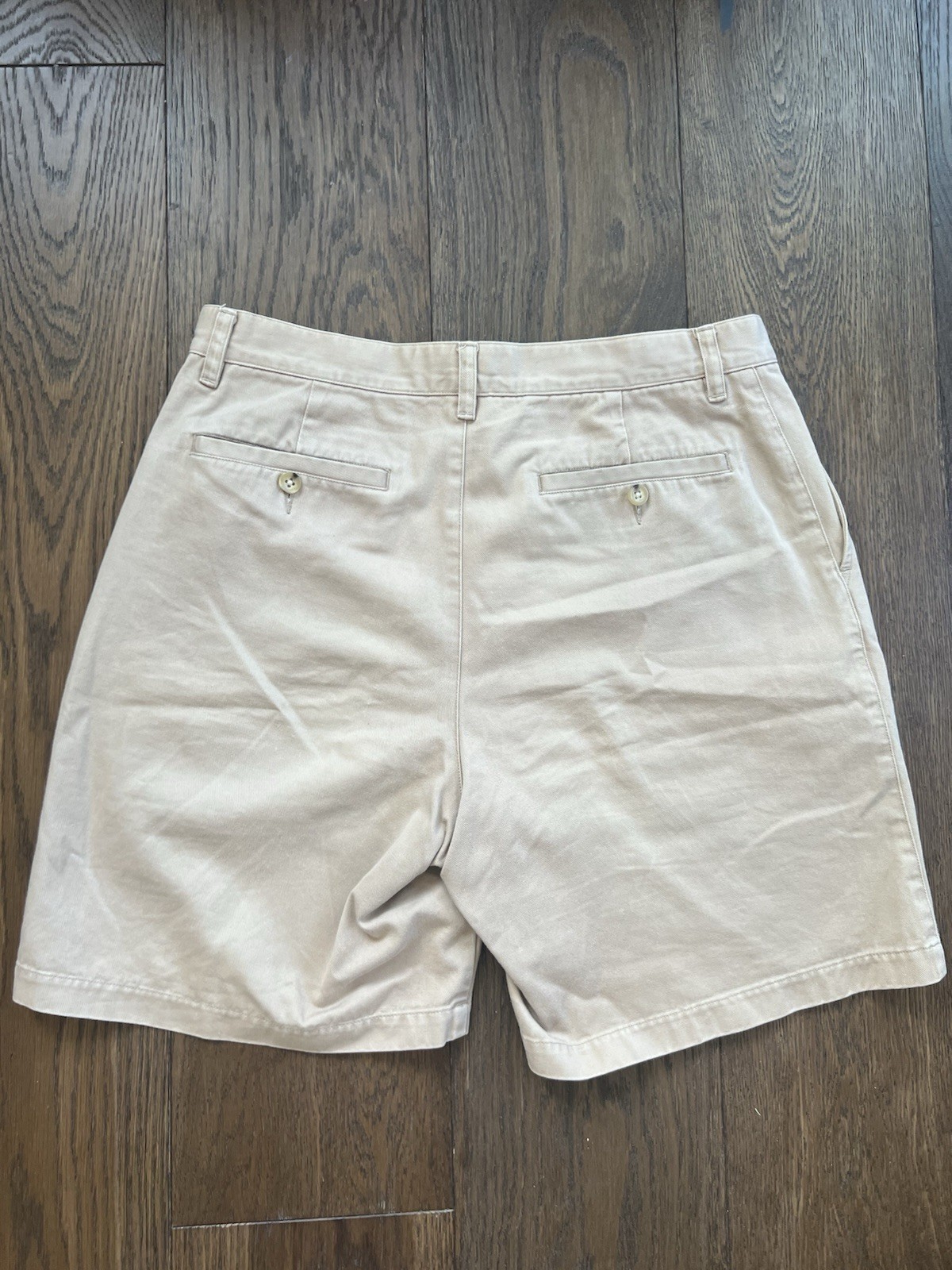 VTG Banana Republic Men’s Khaki Chino Shorts Double Pleated Size 33 (fits 31)