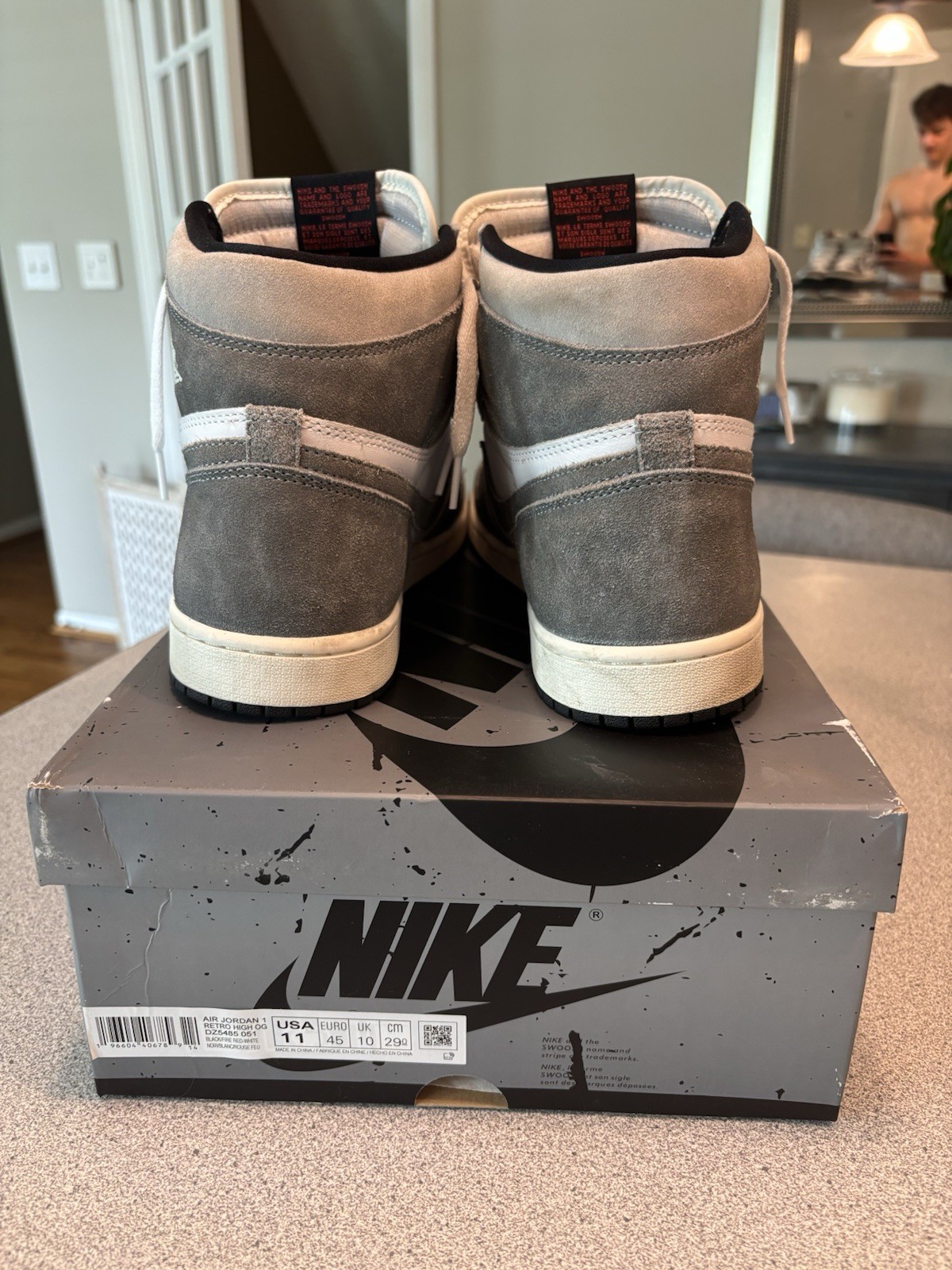 Jordan Air Jordan 1 Retro High OG Washed Black Suede Colorblock DZ5485-051 2023