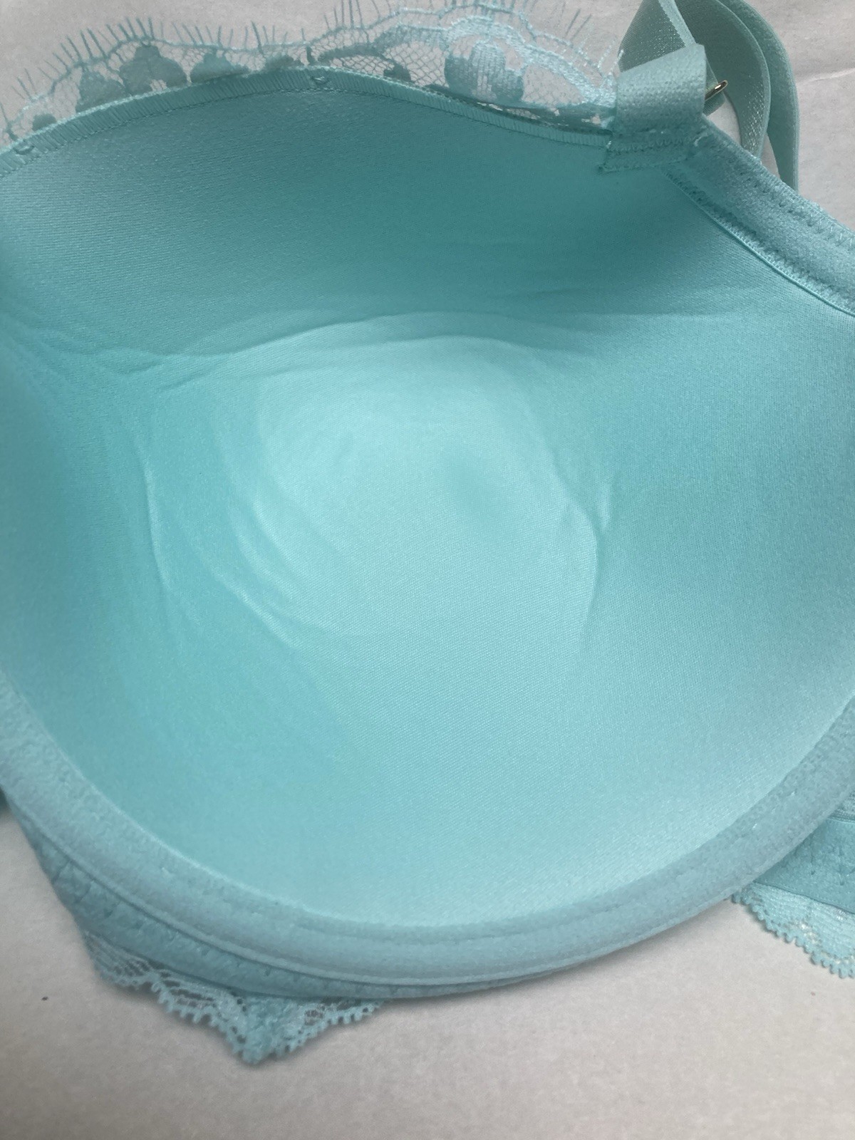 Victoria’s Secret Dream Angel Lightly Lined Bra Aqua Blue Size 38 DDD