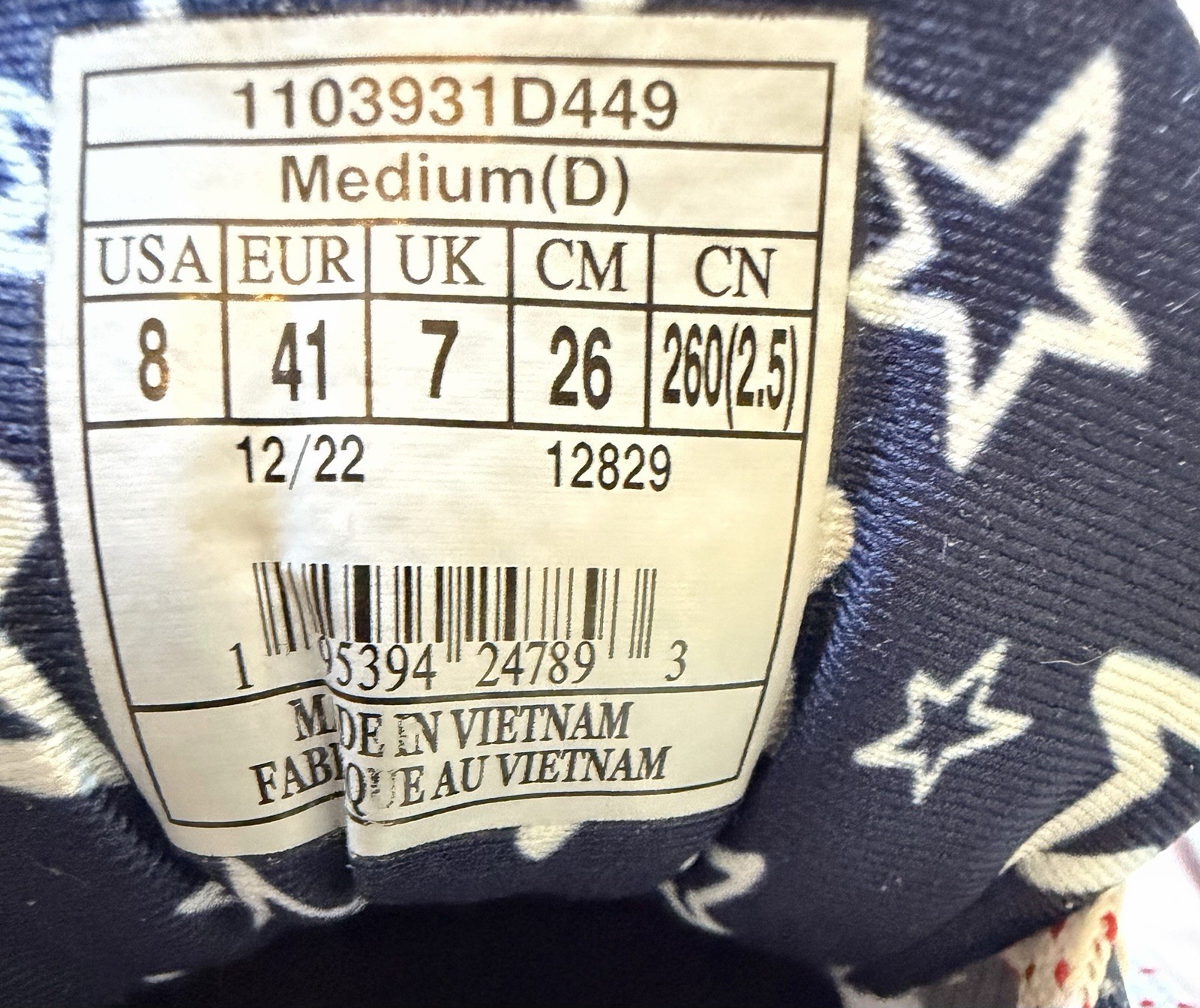 Brooks Ghost 15 USA Independence Women Sz 8 Stars Stripes Red White Blue