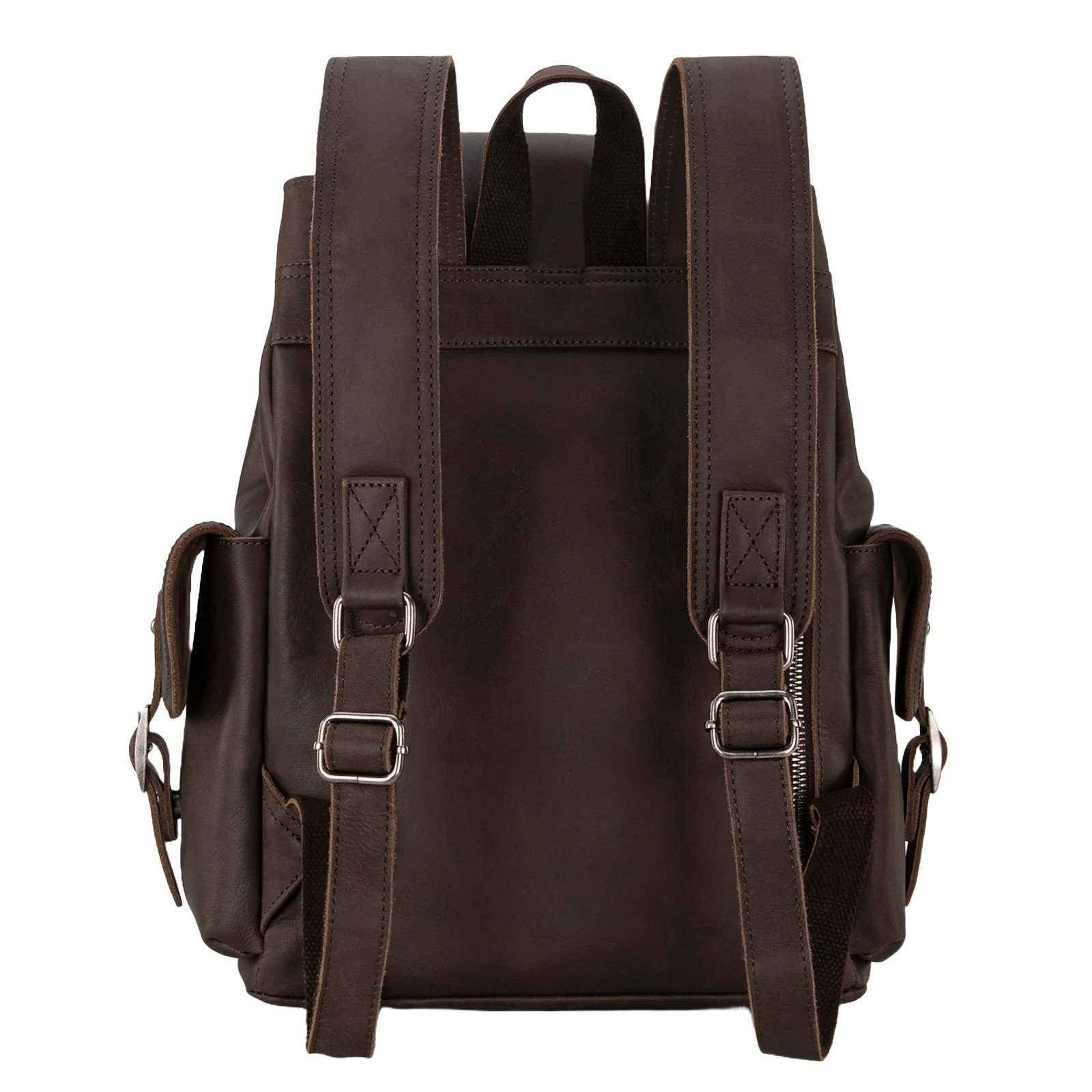 Wrangler Ladies 100% Genuine Leather Coffee Brown Backpack WG143-9110CF