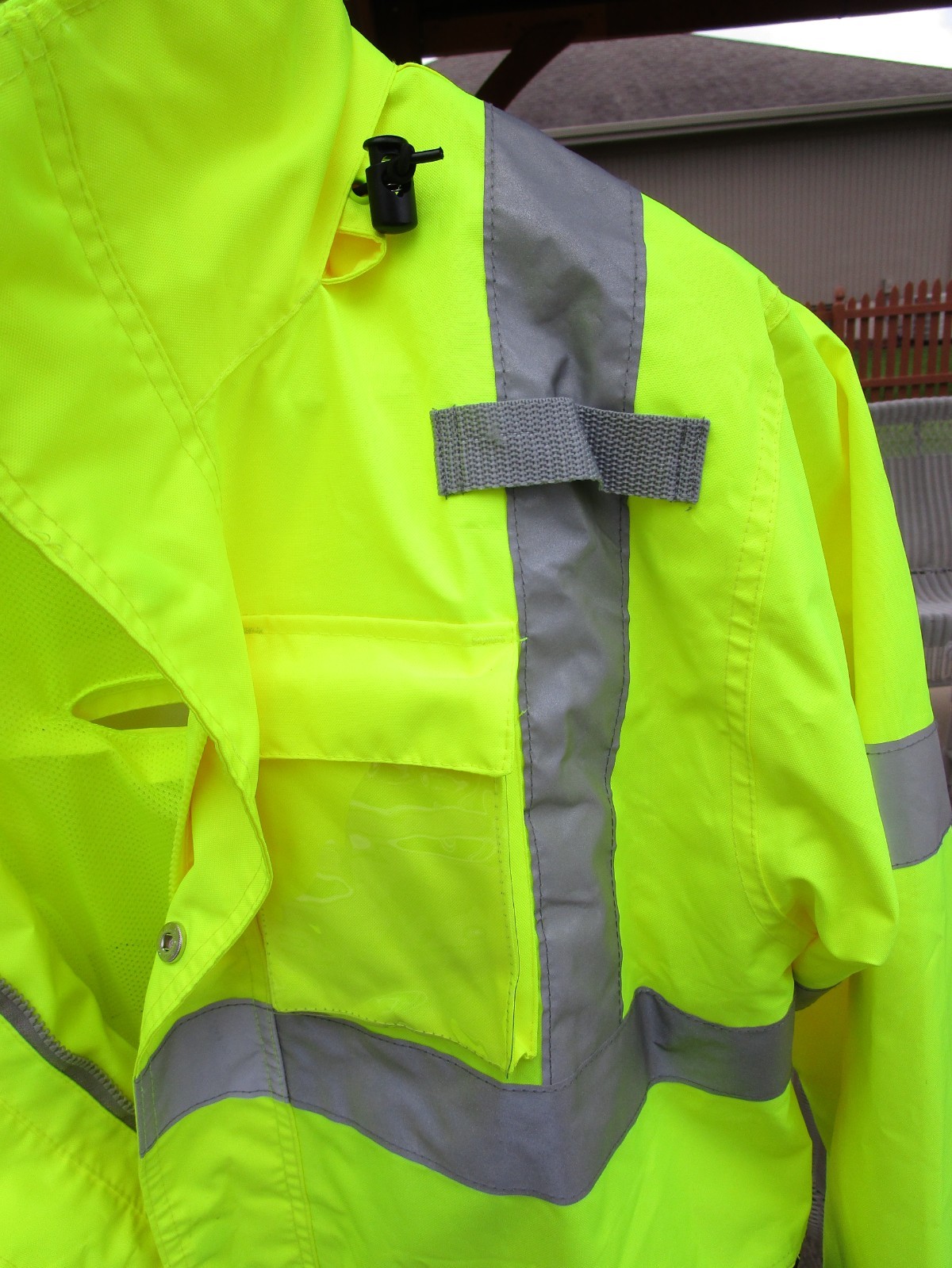 Tingley J24122 Icon Jacket Large High Vis Green 100% Water/Windproof Class 3
