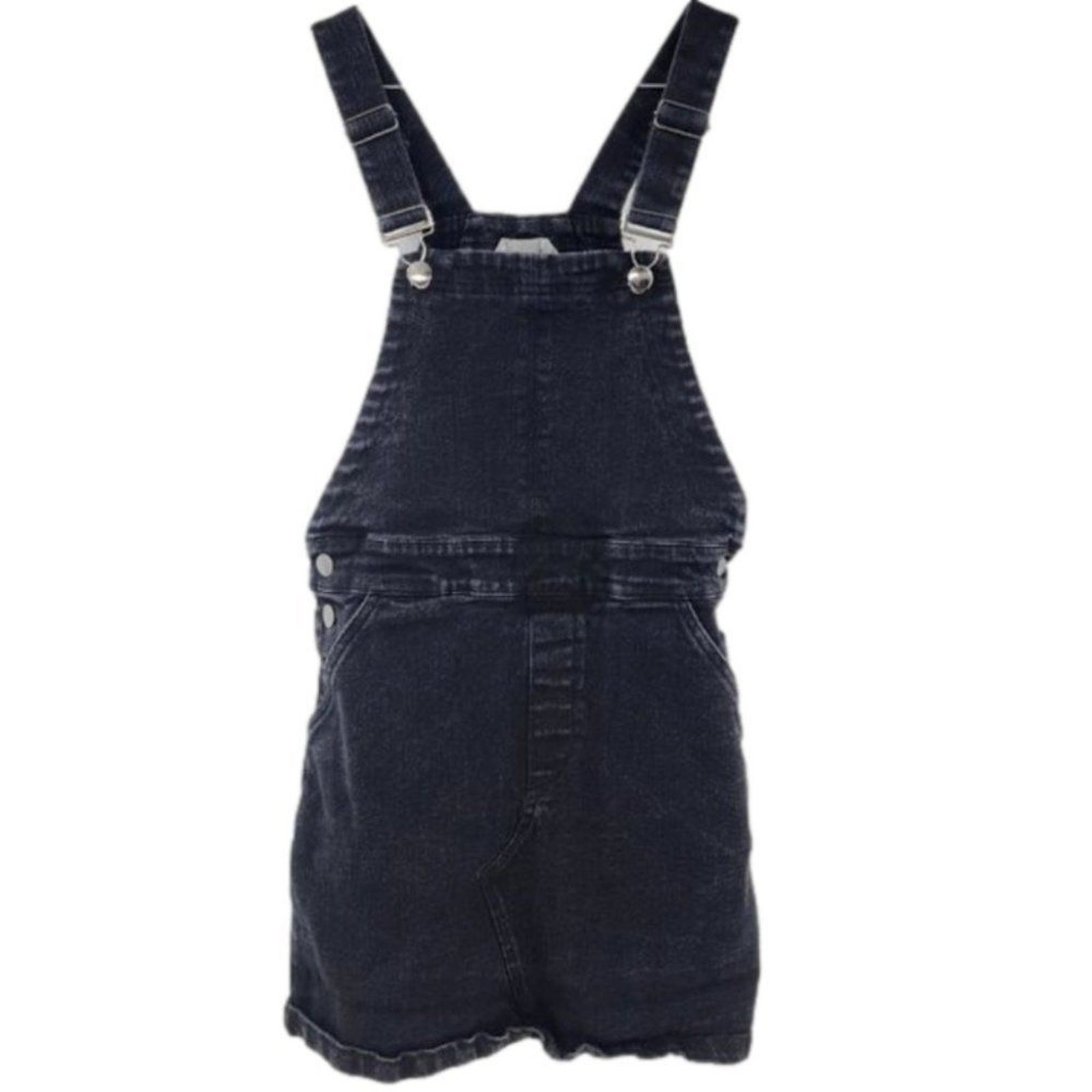 HARPER Black Overall Dress Womens Size XS Extra Small