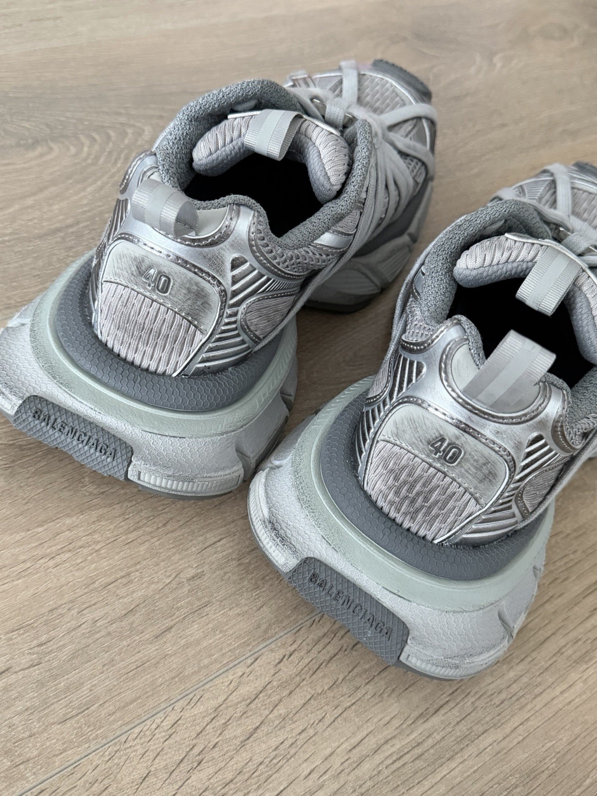 Balenciaga 3XL EXTREME LACES B SNEAKER IN GREY