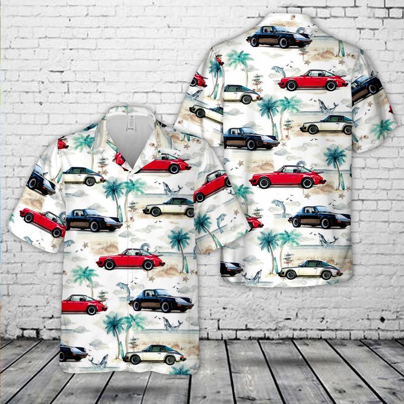 Porsche 911 Targa 32 Carrera Hawaiian Shirt