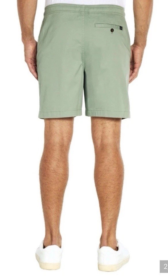 GAP Men’s Pull-On Chino Shorts Elastic Waist Stretch Cotton Mint Green Size XXL