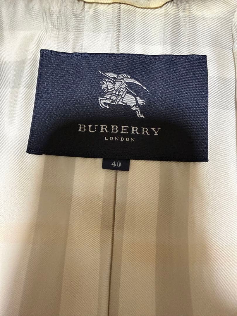 Burberry London Light gray long coat