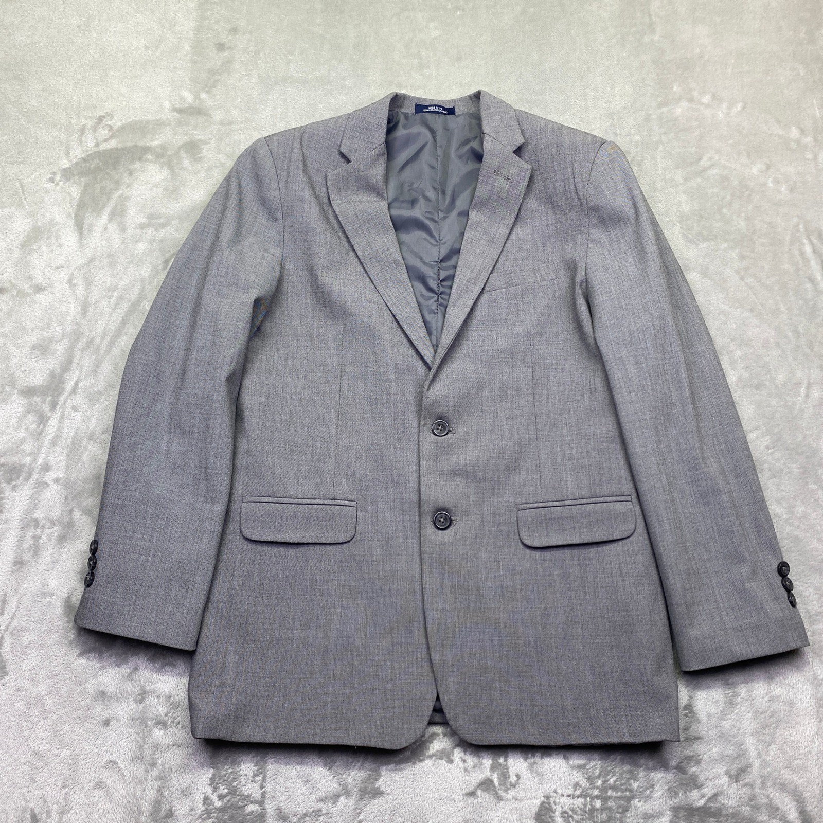 Chaps Boys Medium Grey Two Button Blazer Jacket Style C831164H Size 18 Reg