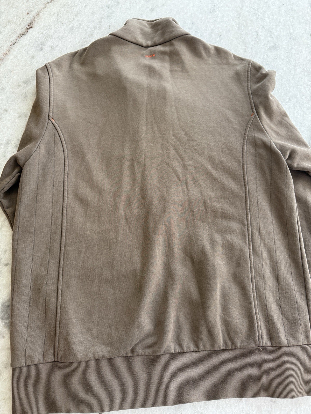 Hugo Boss “Orange” label brown zip-up jacket Sz Xl