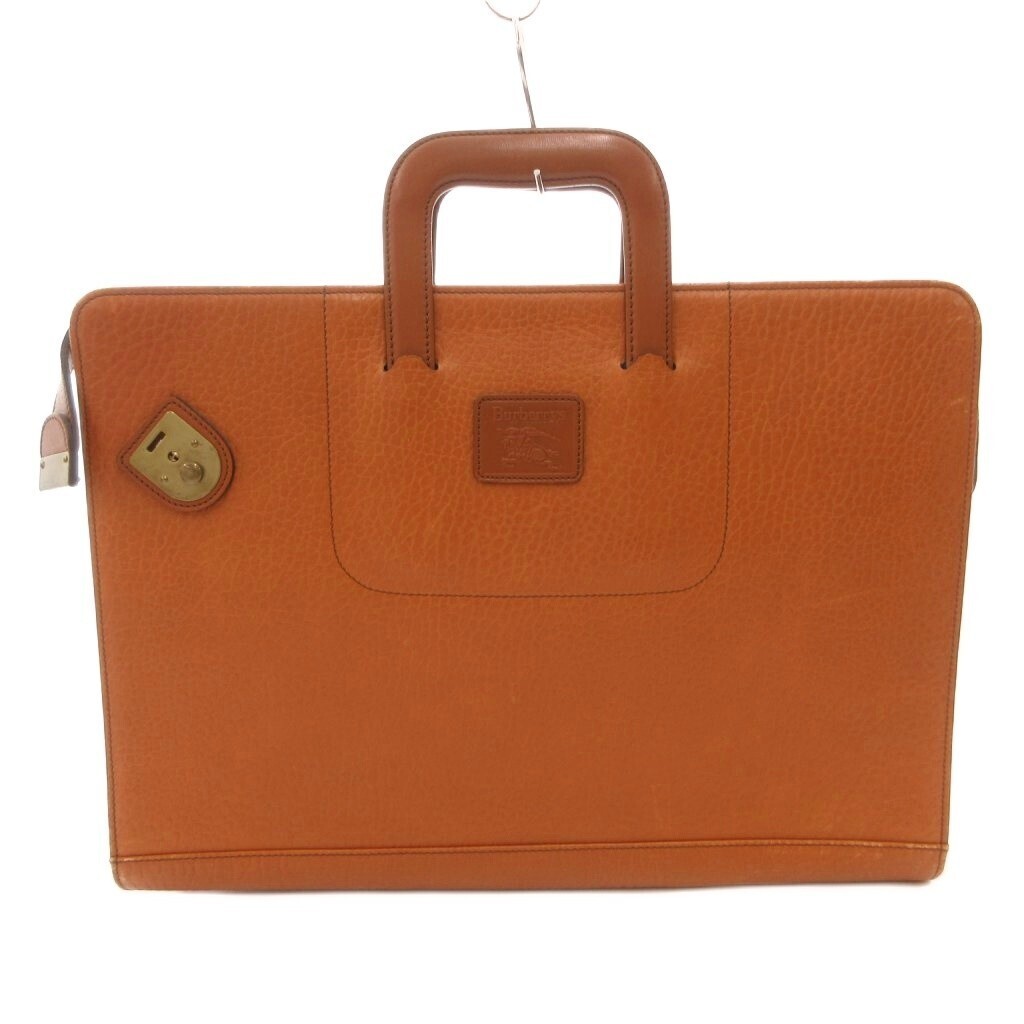 BURBERRYS Briefcase Leather Brown Vintage Authentic From Japan