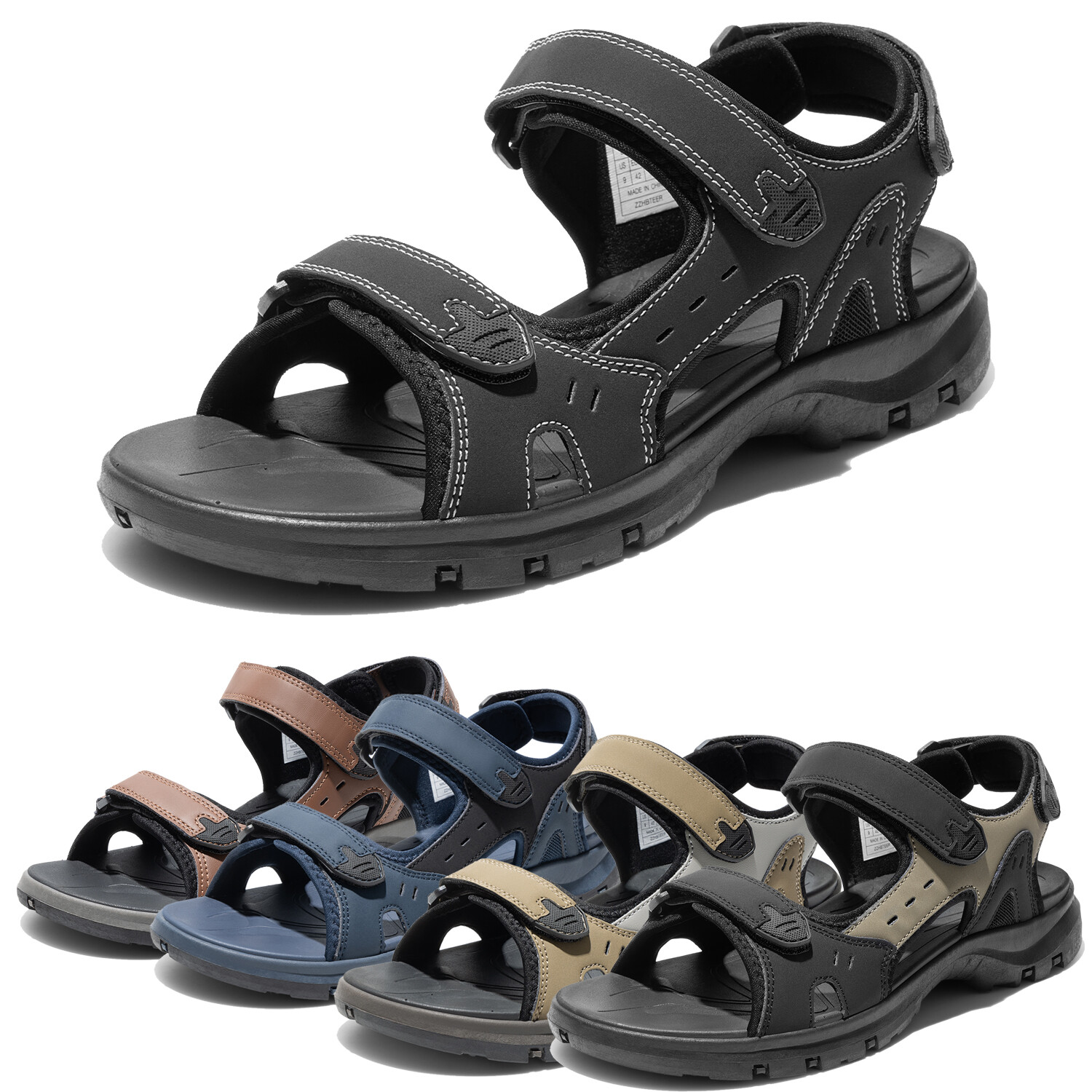 Men Quick Dry Hiking Sandals Outdoor Athletic Sandals Arch Support Sport Sandals