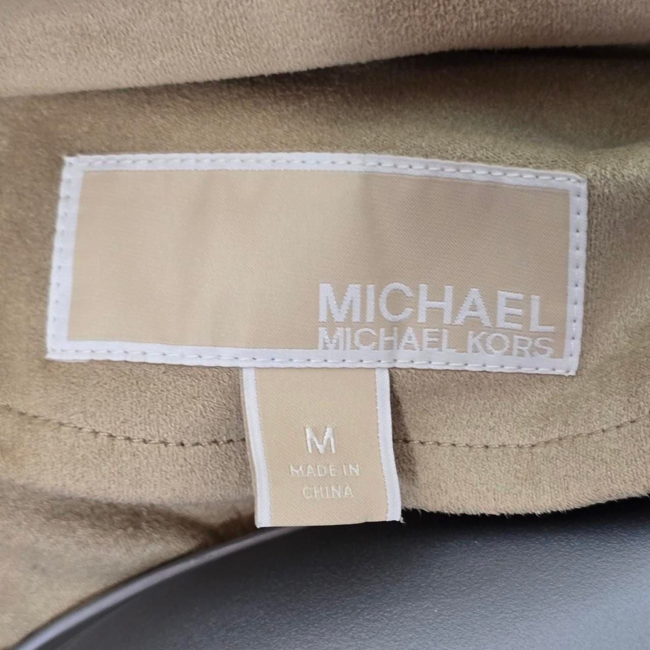 Michael byMichael Kors Studded Faux Suede Waterfall Drape Vest