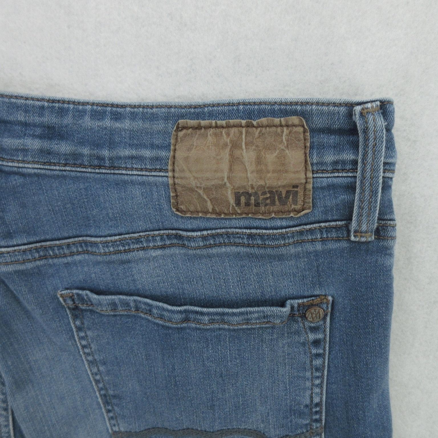 Mavi Jeans Mens 33×30 Blue Medium Wash Slim Straight Stretch Denim Pants Casual