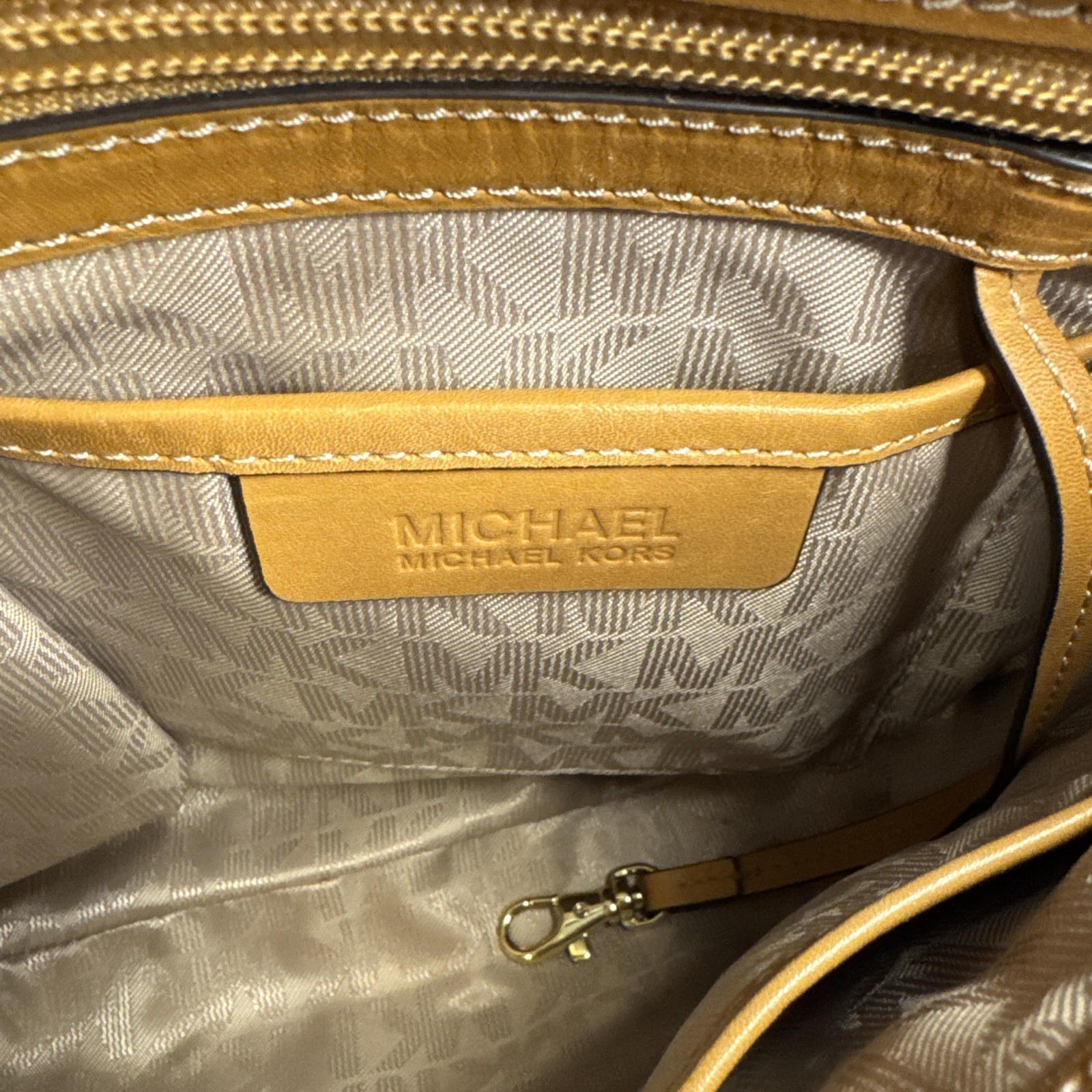 Michael Kors Tommy Suede Leather Vintage Messenger Bag Crossbody