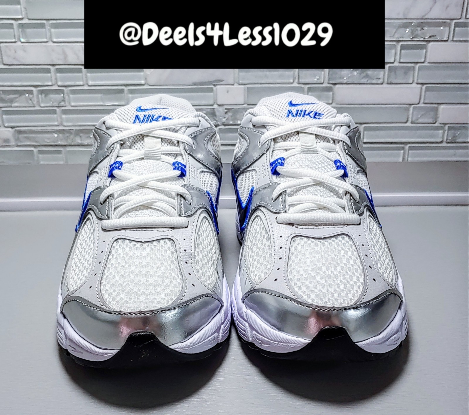 Nike V5 RNR Running Womens/Kids White Grey Silver Black Royal Blue HQ6411-101