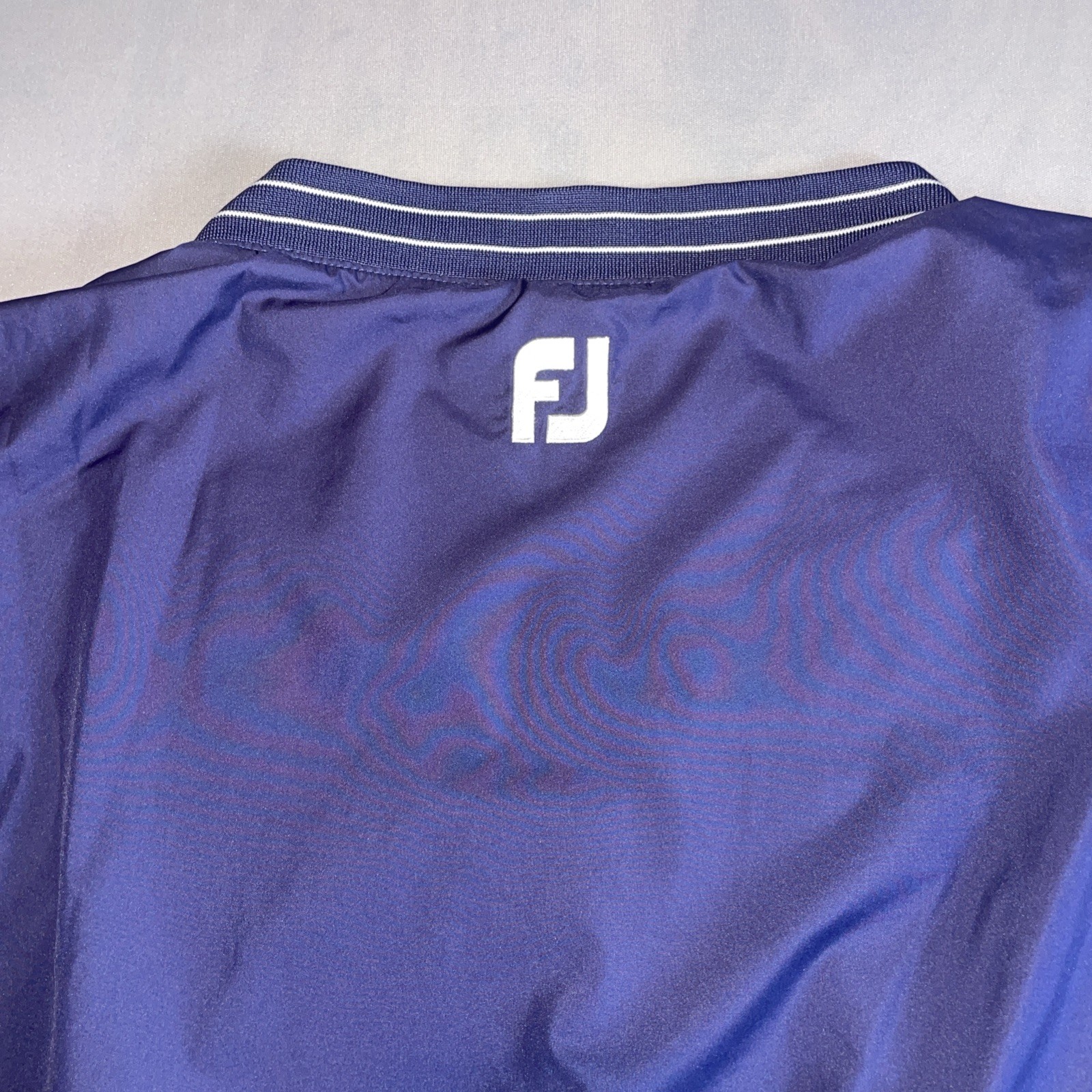 FootJoy FJ Windbreaker Jacket Blue Pullover V Neck Men’s XL Long Sleeve Rain