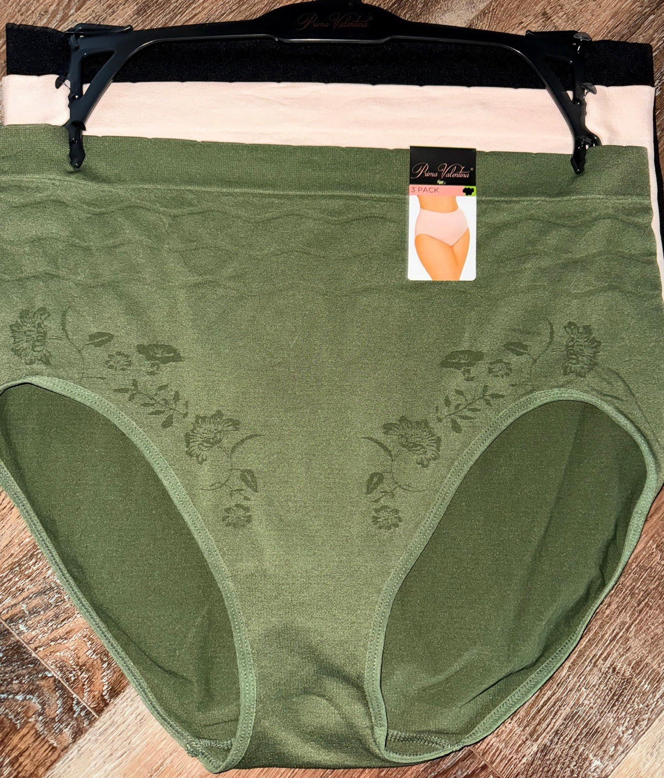 Prima Valentina ~ 3-Pair Women’s Brief Underwear Panties Nylon Blend (B) ~ 3X