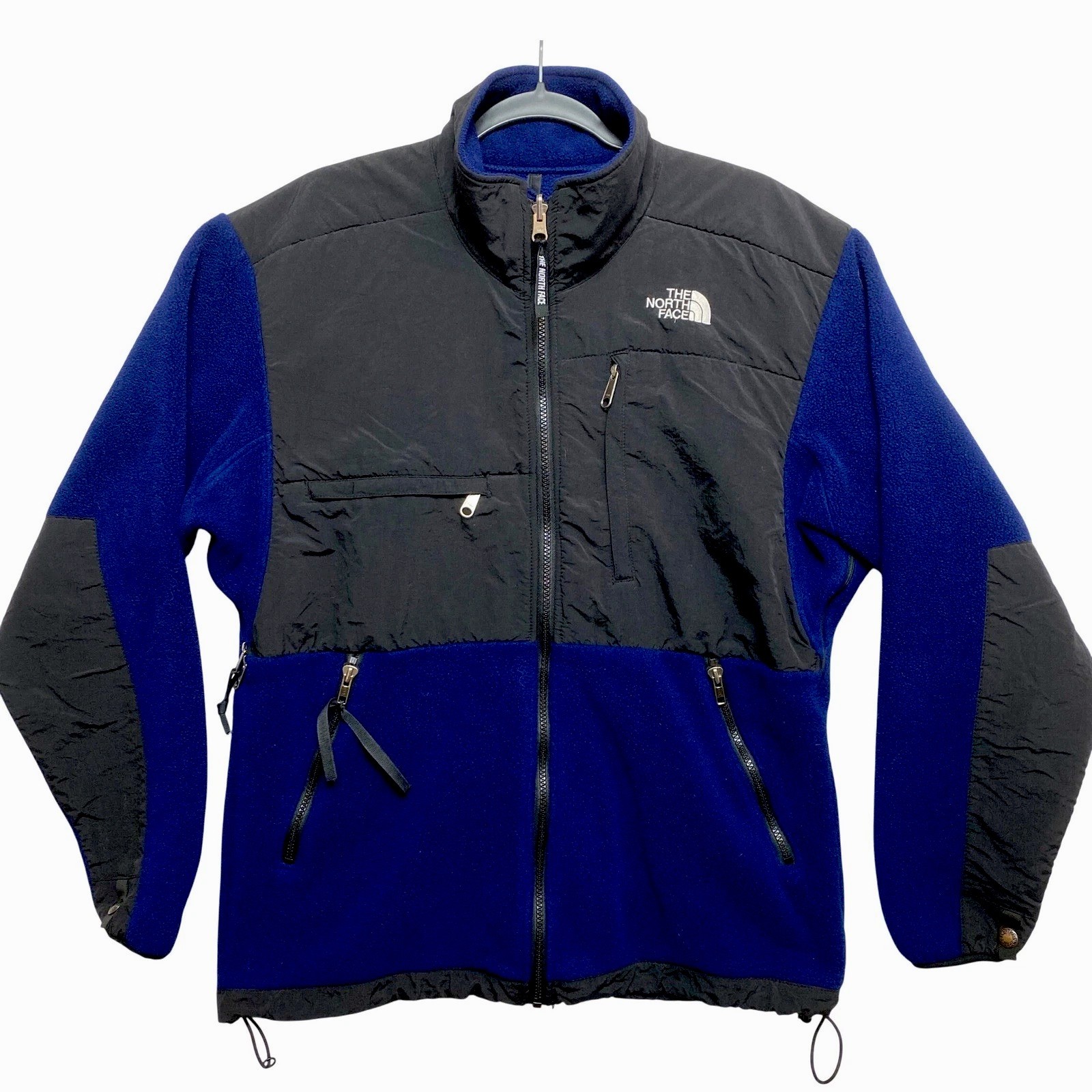The North Face Jacket Mens Medium Blue Black Polartec Fleece 88036 Denali